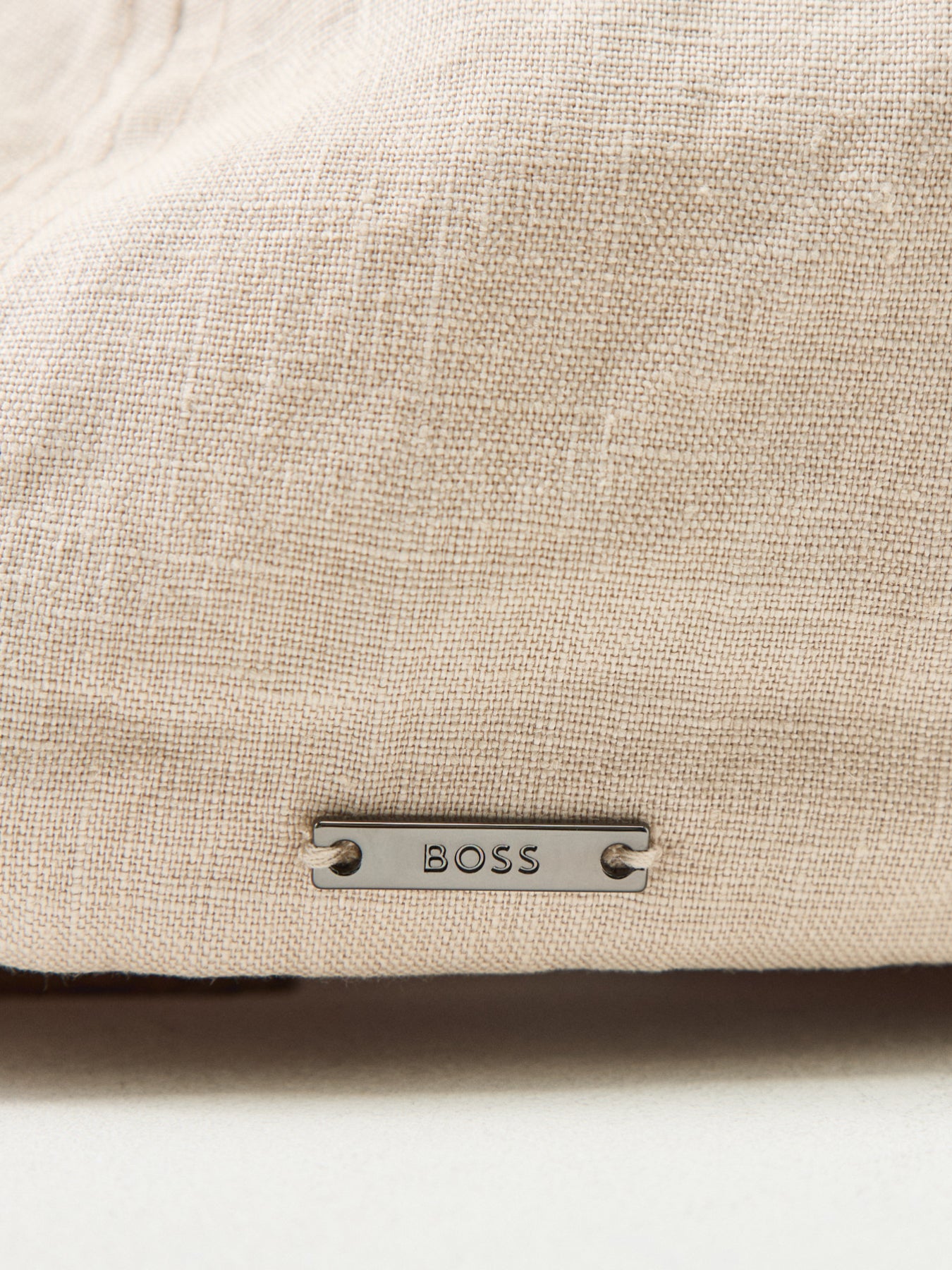 Linen Flat Cap Beige
