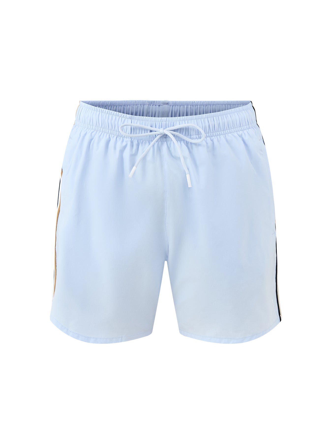 Iconic Corp Stripe Leg Swim Shorts Blue