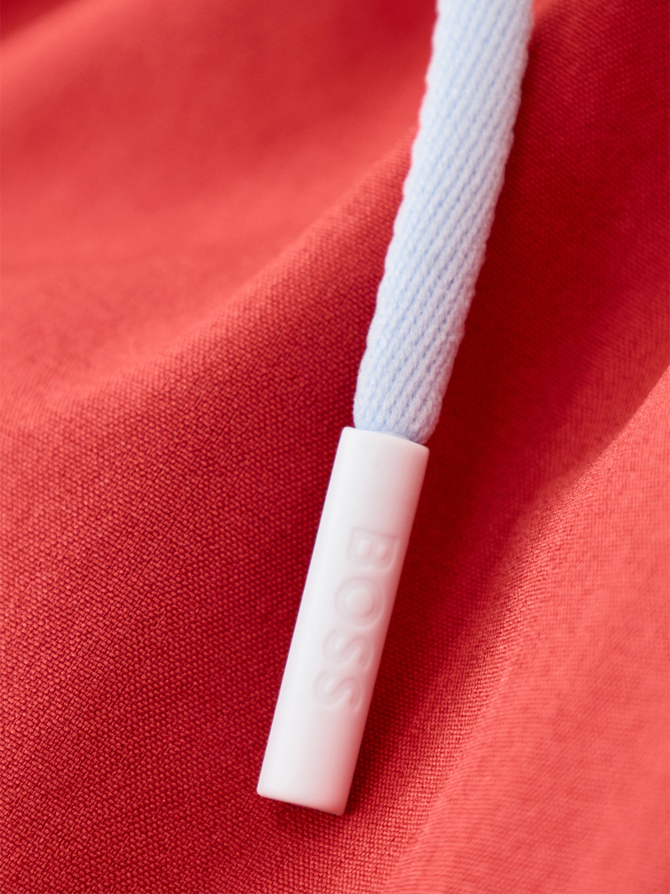 Tio Contrast Waistband Swim Shorts Red