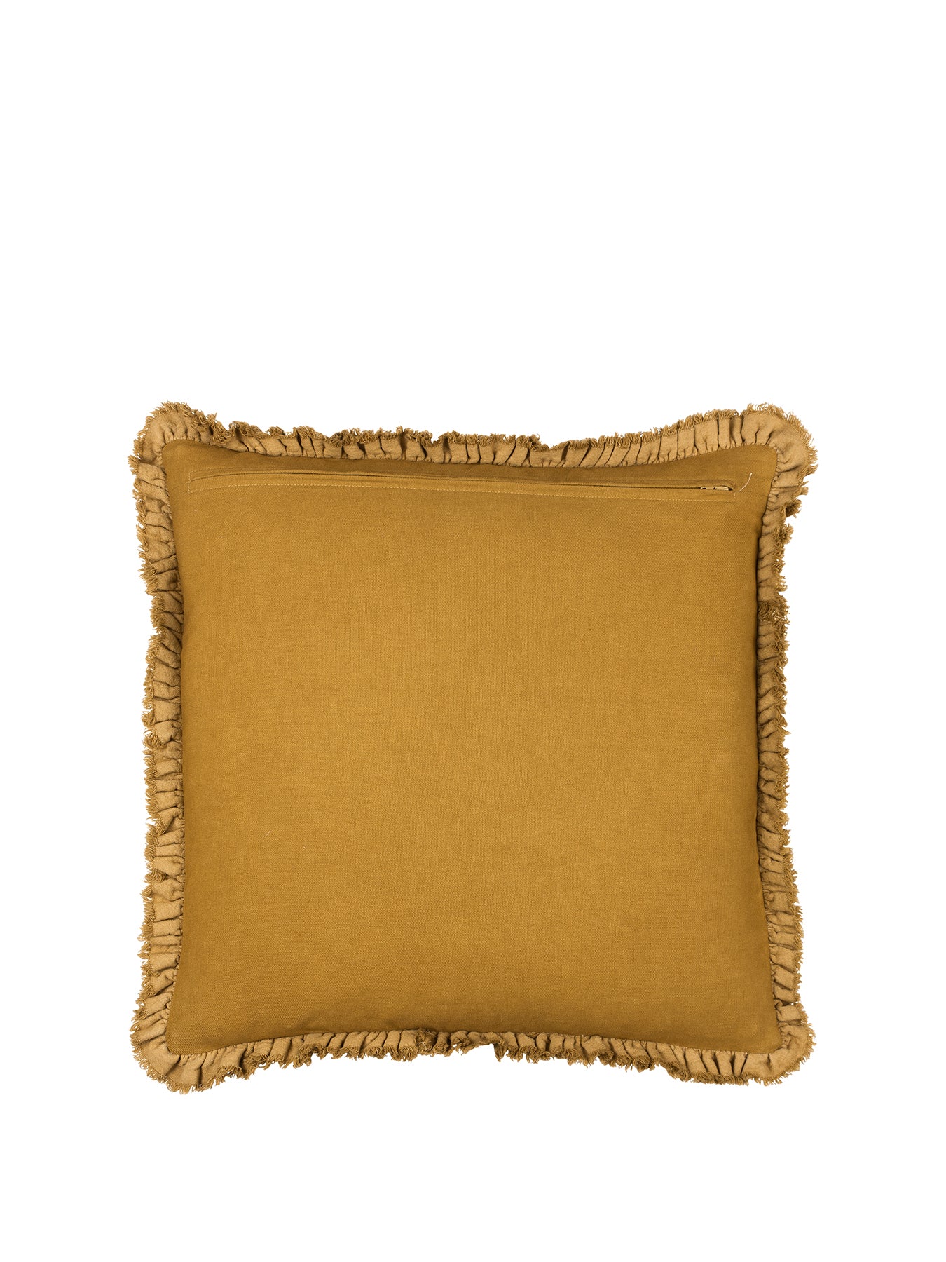 Bertie Feather Cushion Saffron