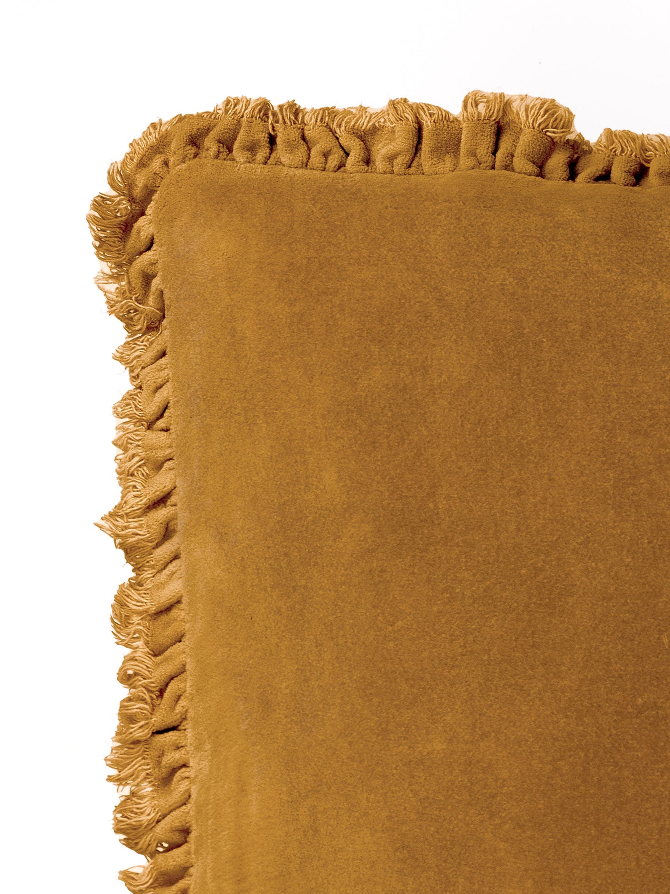 Bertie Feather Cushion Saffron