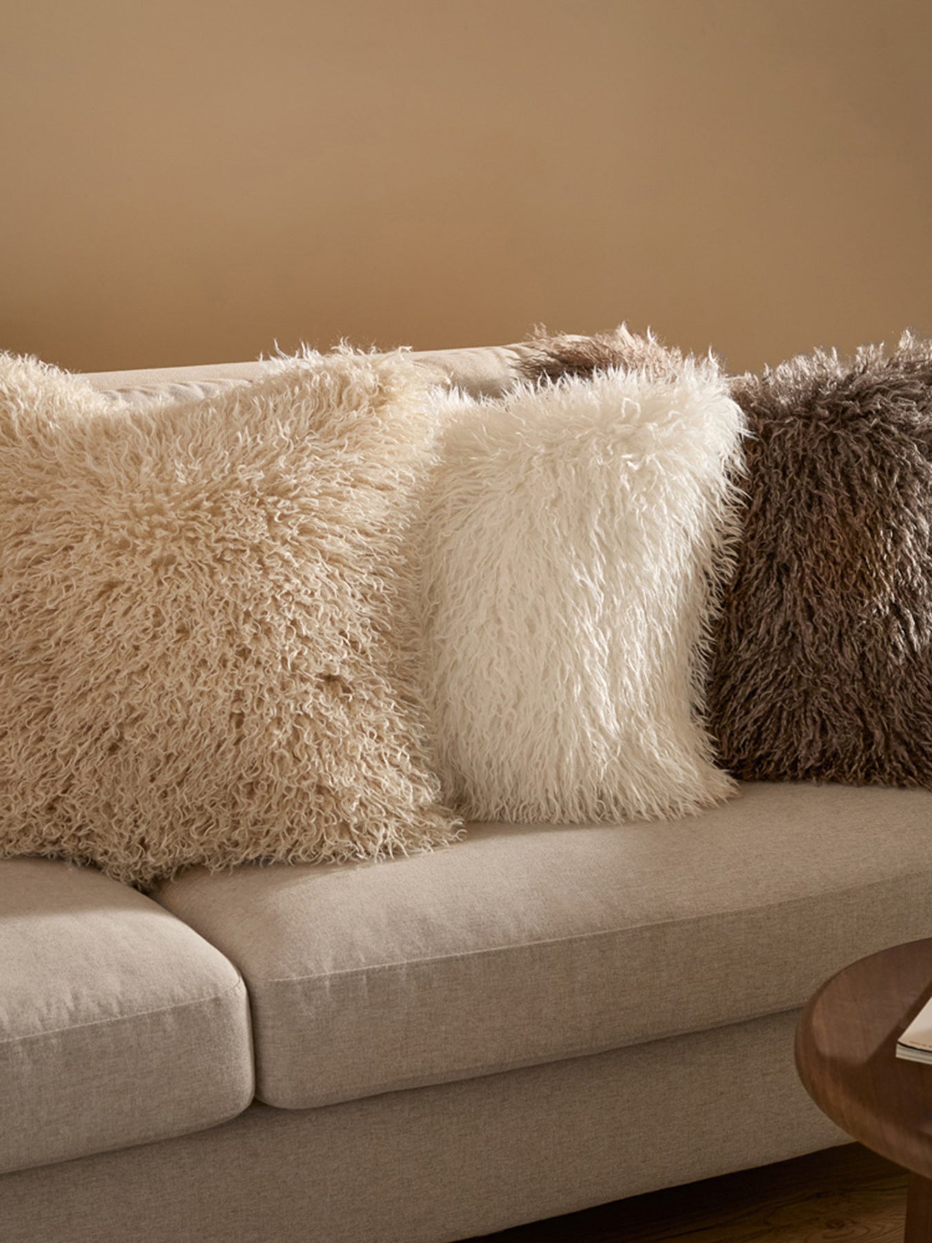 Rowan Feather Cushion Soft-Fill Square Mocha