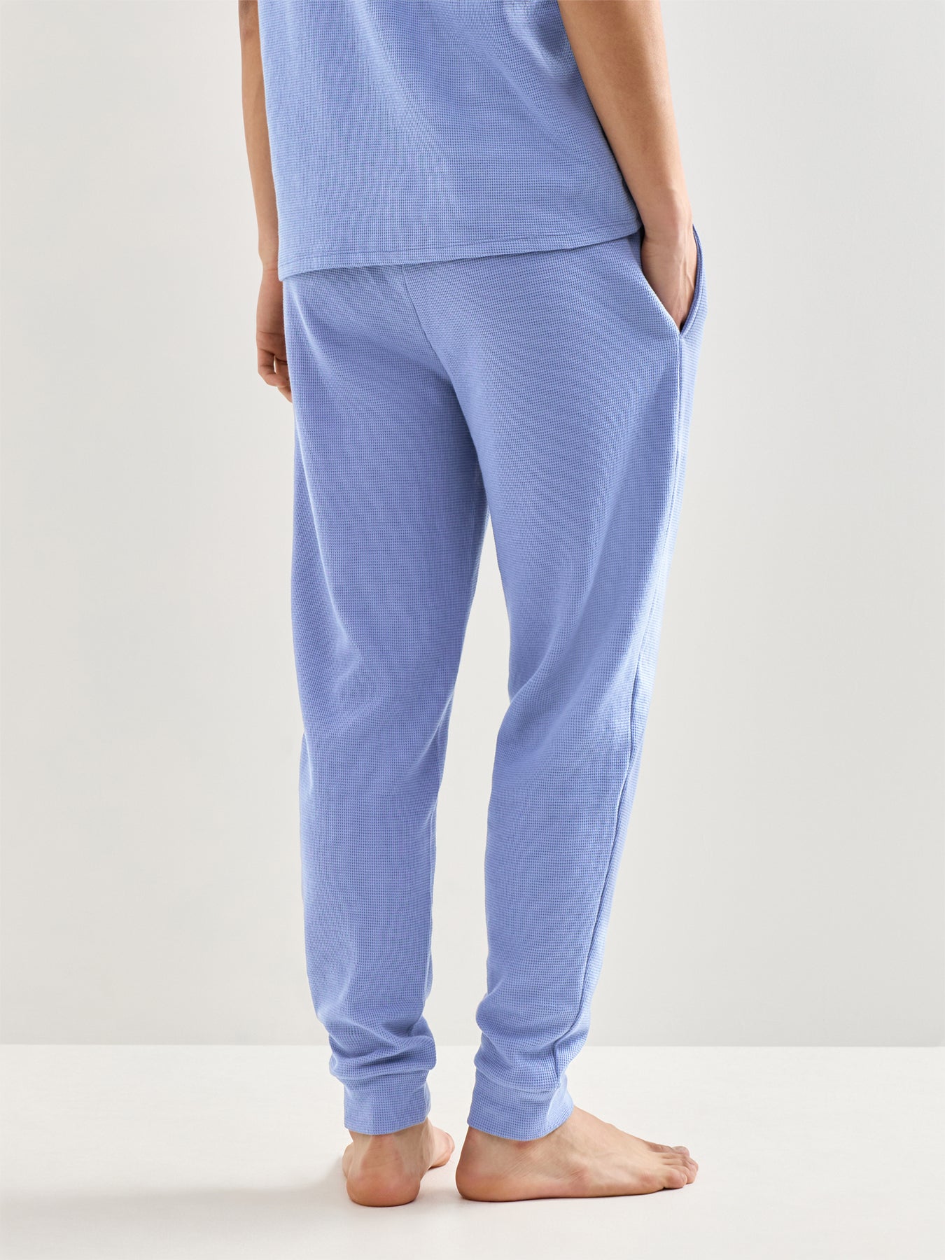 Waffle Pants Cuff Blue