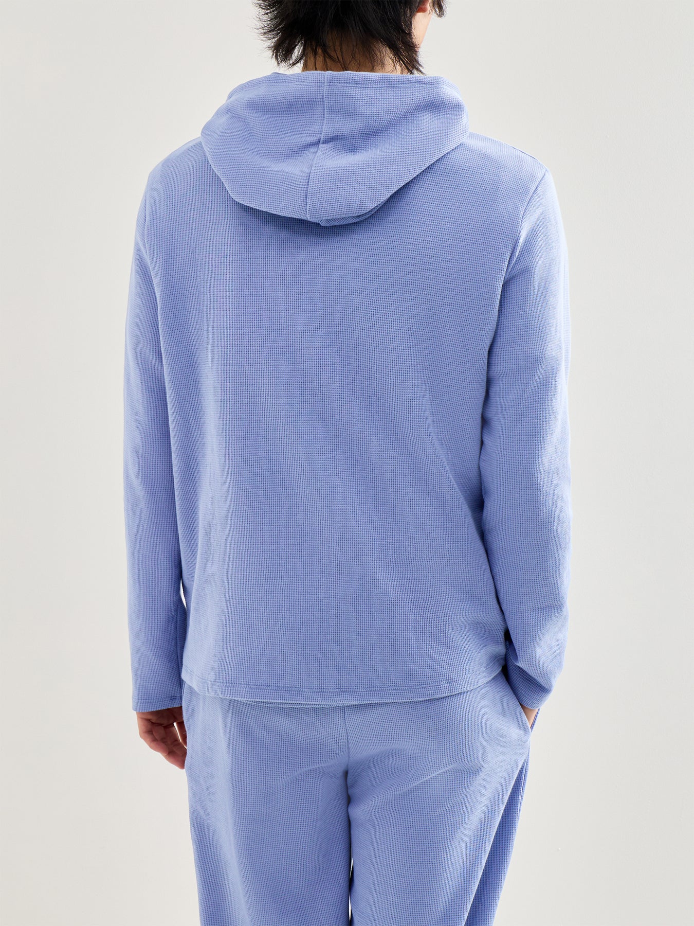 Waffle Long Sleeve Shirt Blue