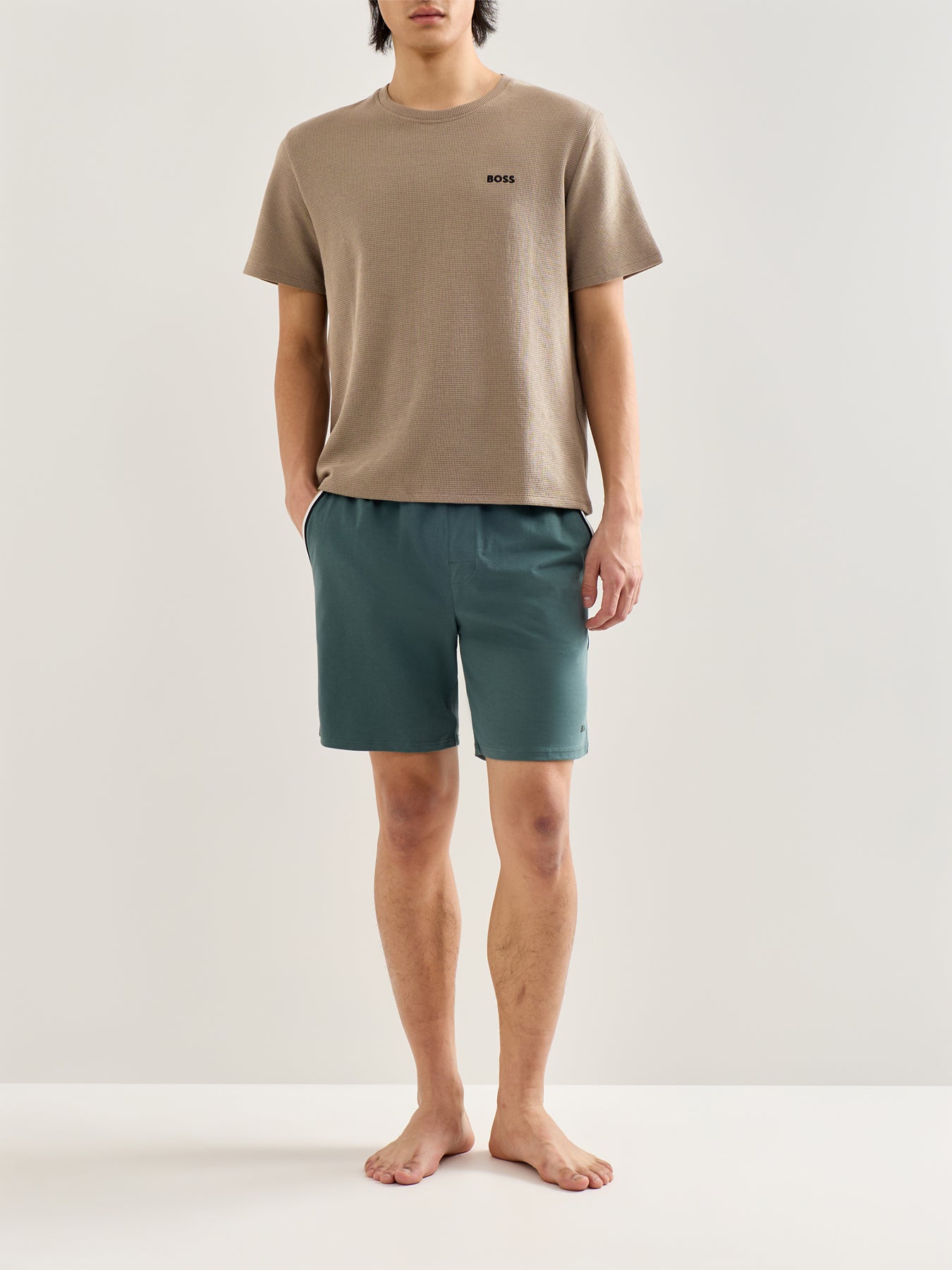 Waffle T Shirt Brown