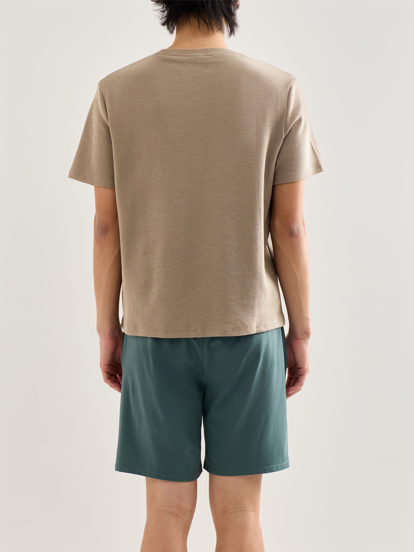 Waffle T Shirt Brown