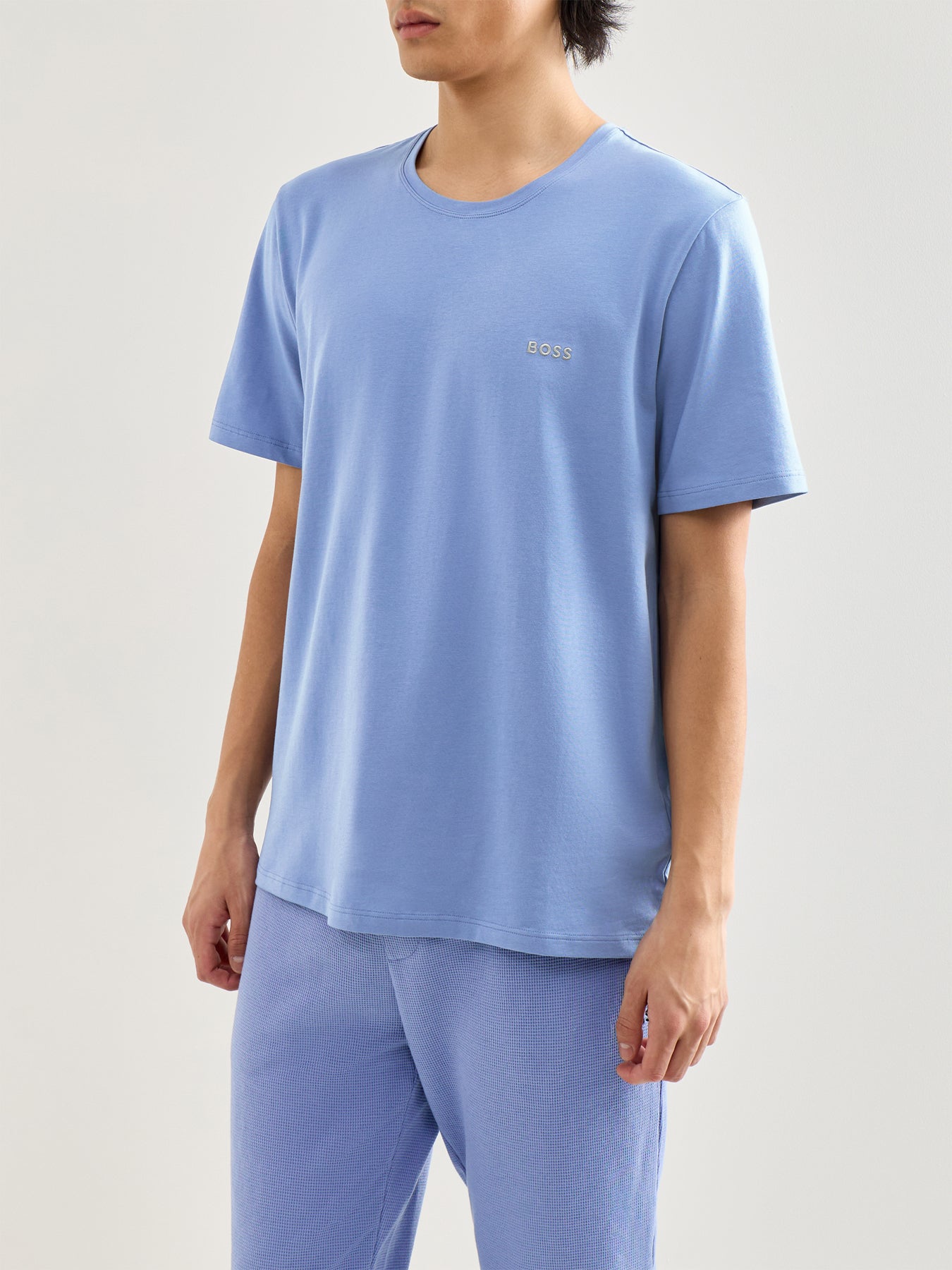 Waffle T Shirt Blue
