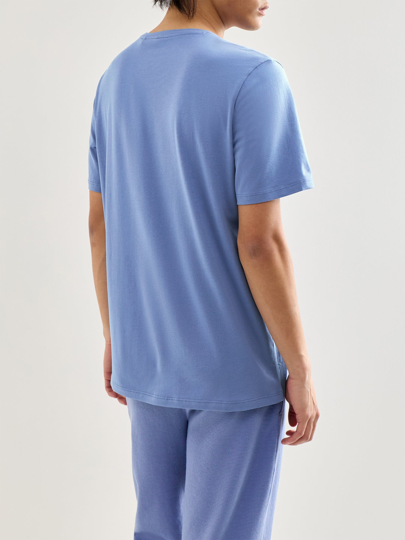 Waffle T Shirt Blue