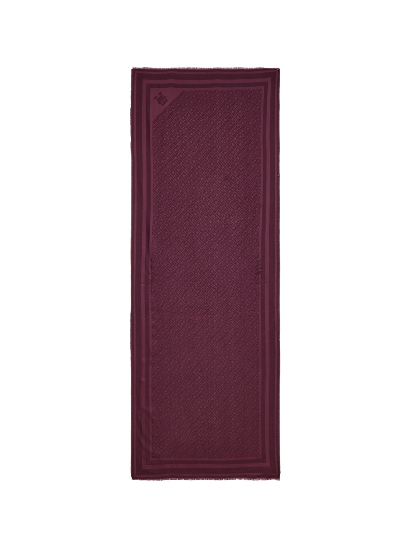 Monogram Scarf Burgundy