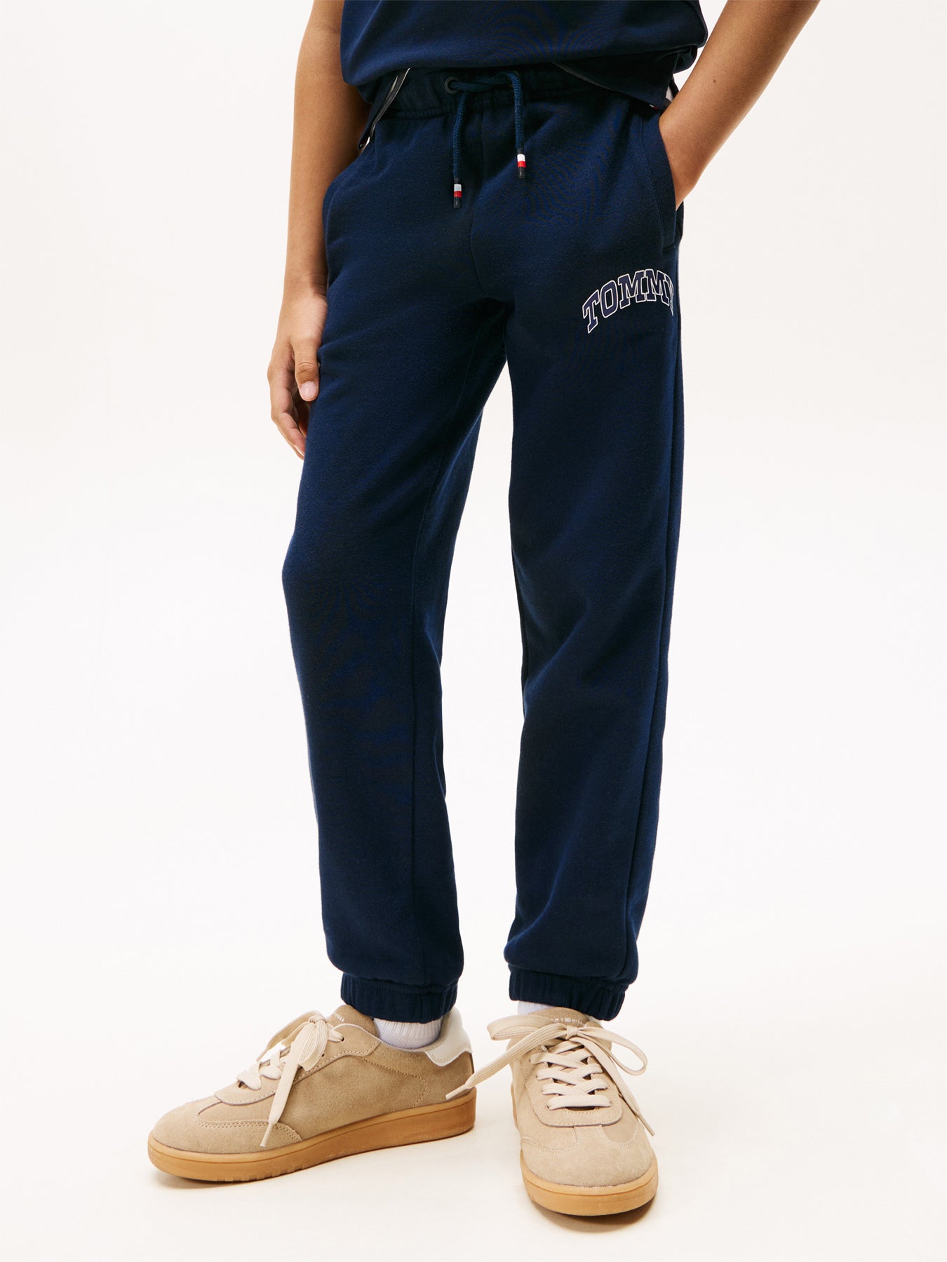 Varsity Logo Print Fleece Joggers