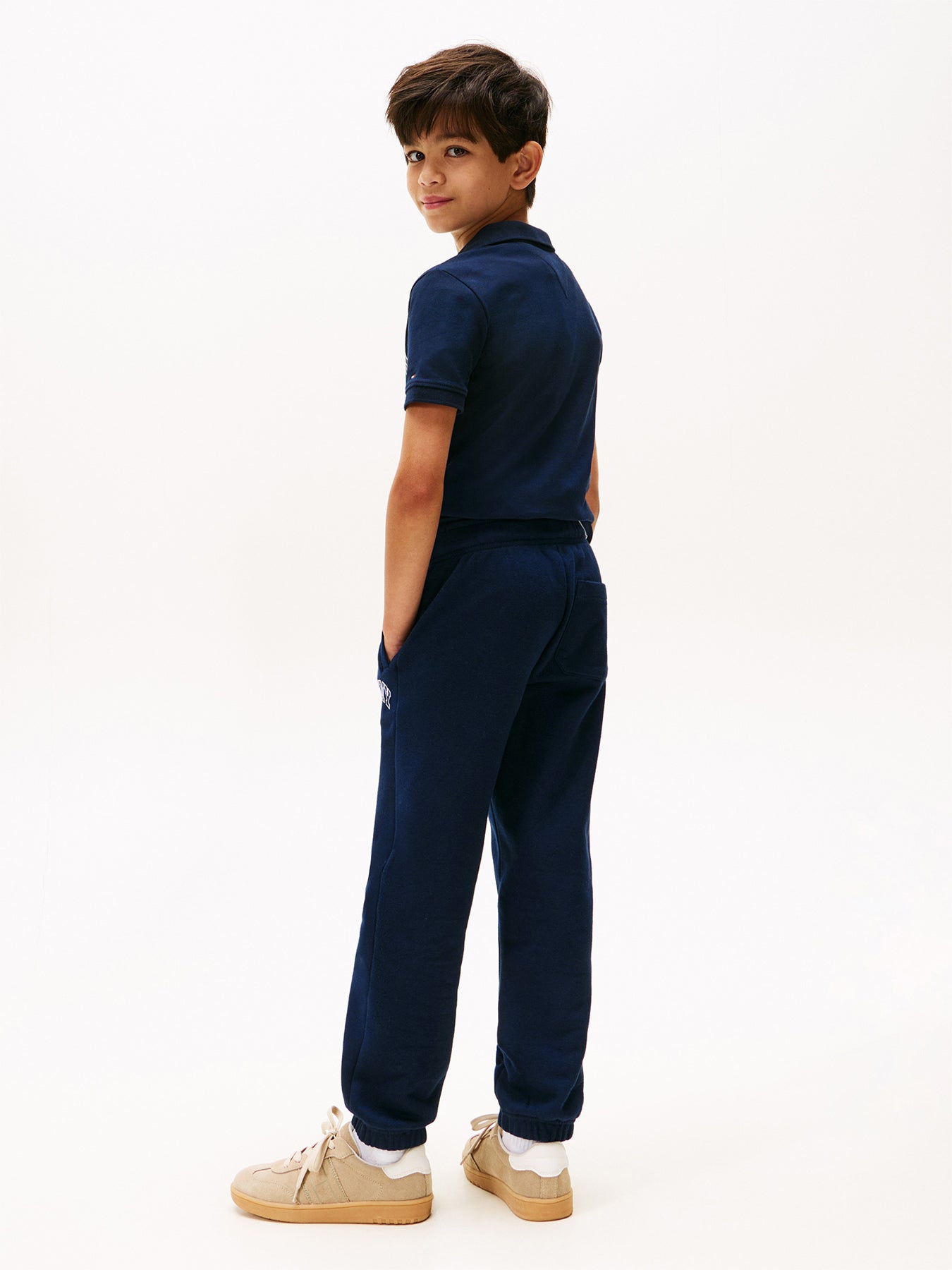 Varsity Logo Print Fleece Joggers