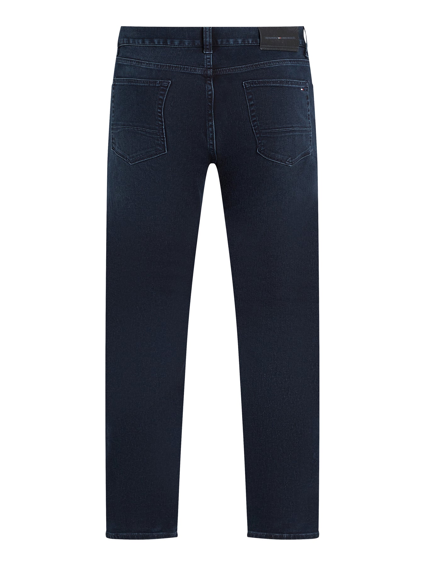 Denton Straight Leg Jeans Blue Black Cotton