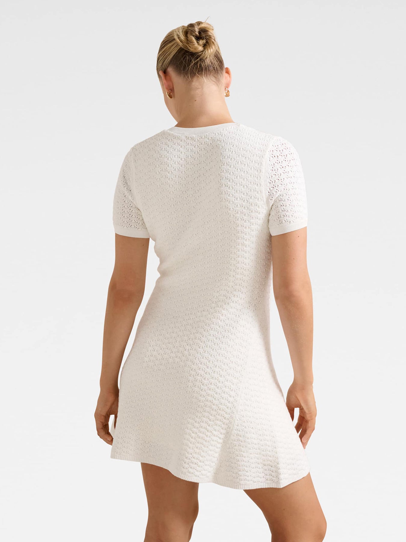 Rosa Stitch Interest Knitted Mini Dress