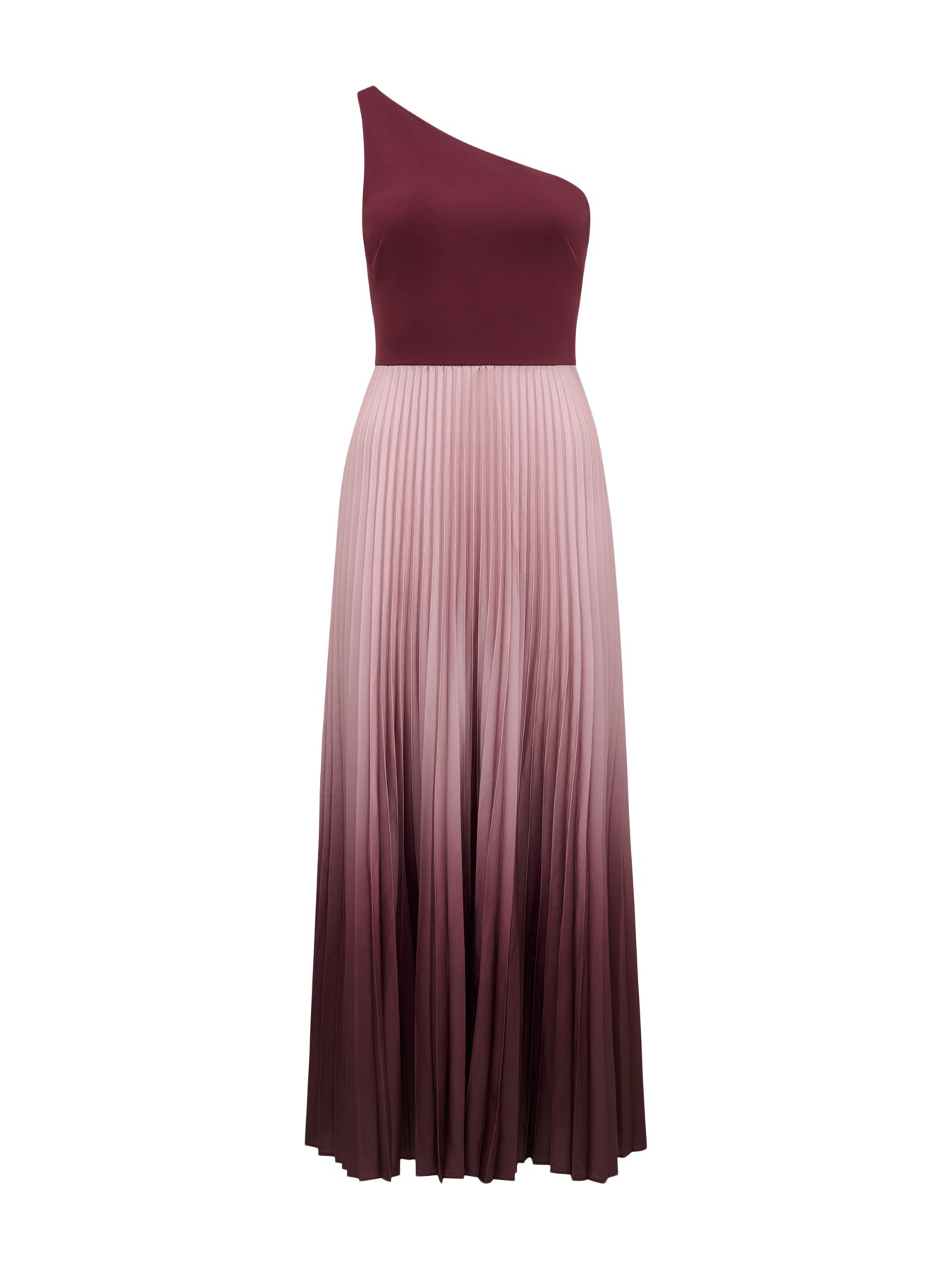 Olena One Shoulder Pleated Midi Dress