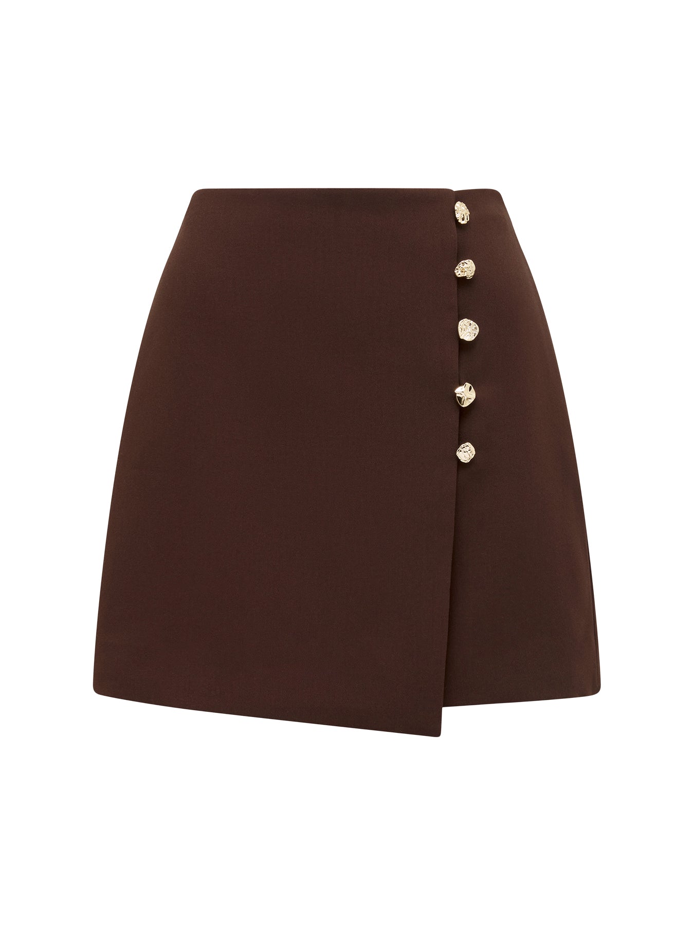 Jinny Button Detailed Wrap Skirt