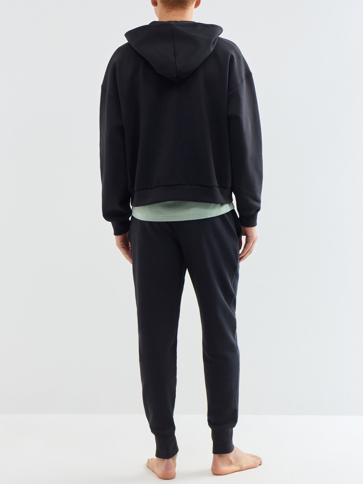 Hayden Cotton Blend Lounge Trousers - Black