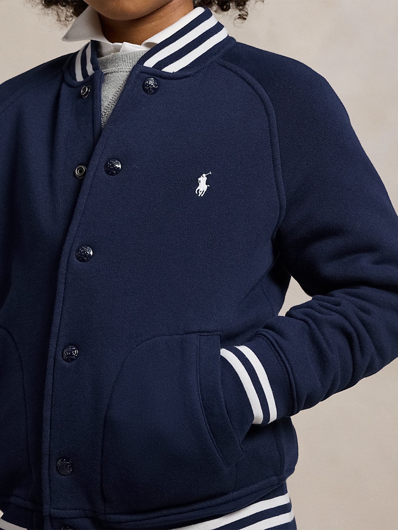 Raglan Bomber Jacket Navy