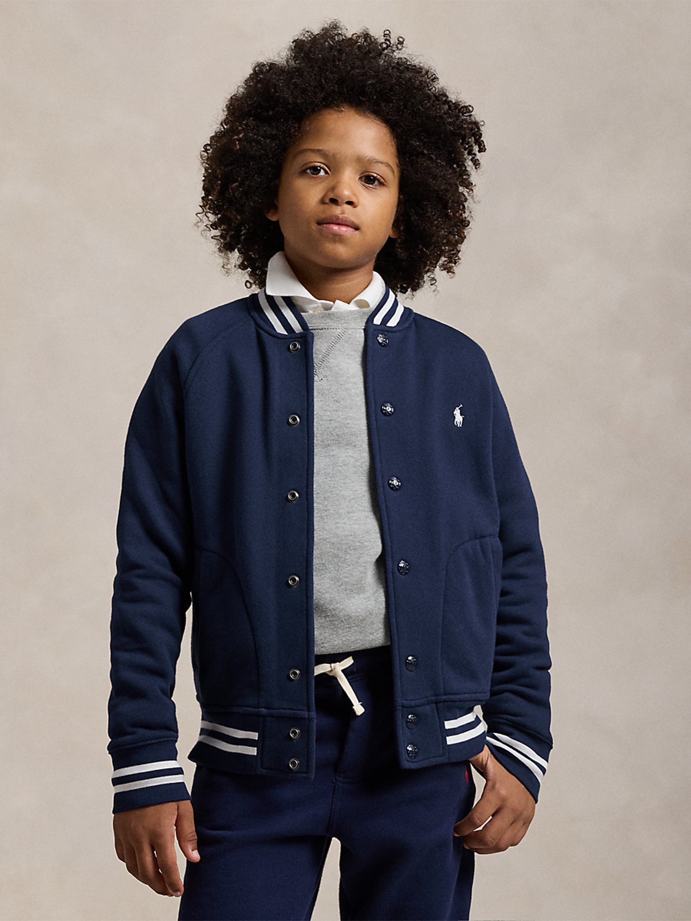 Raglan Bomber Jacket Navy