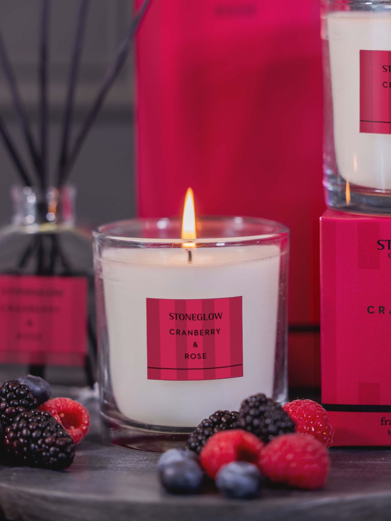 Modern Classics Cranberry & Rose Candle
