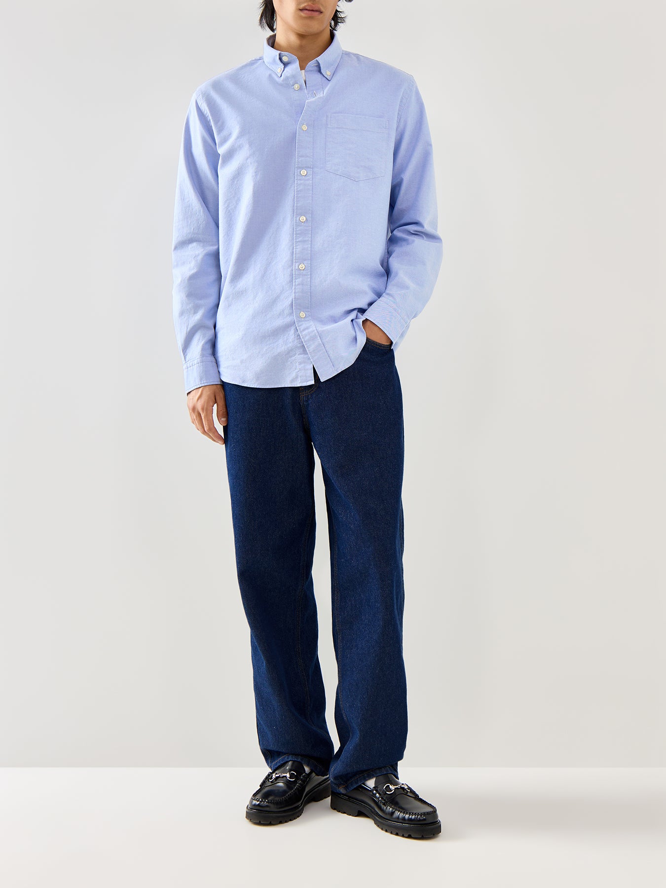 Regrick-Ox Shirt Long Sleeves Light Blue