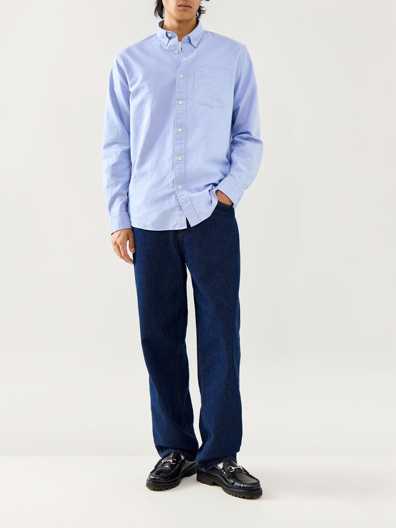 Regrick-Ox Shirt Long Sleeves Light Blue