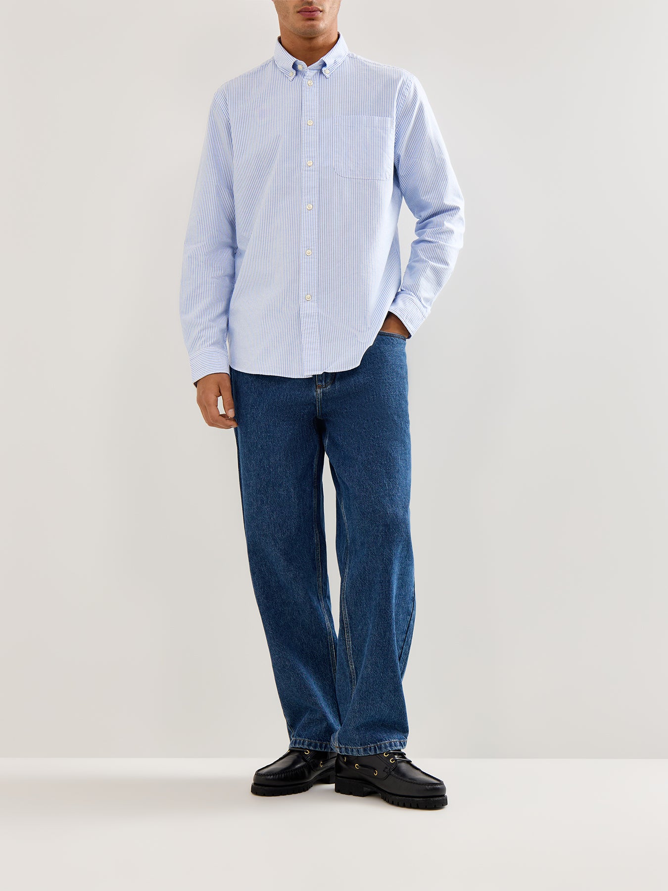 Oxford Shirt Sky Stripe