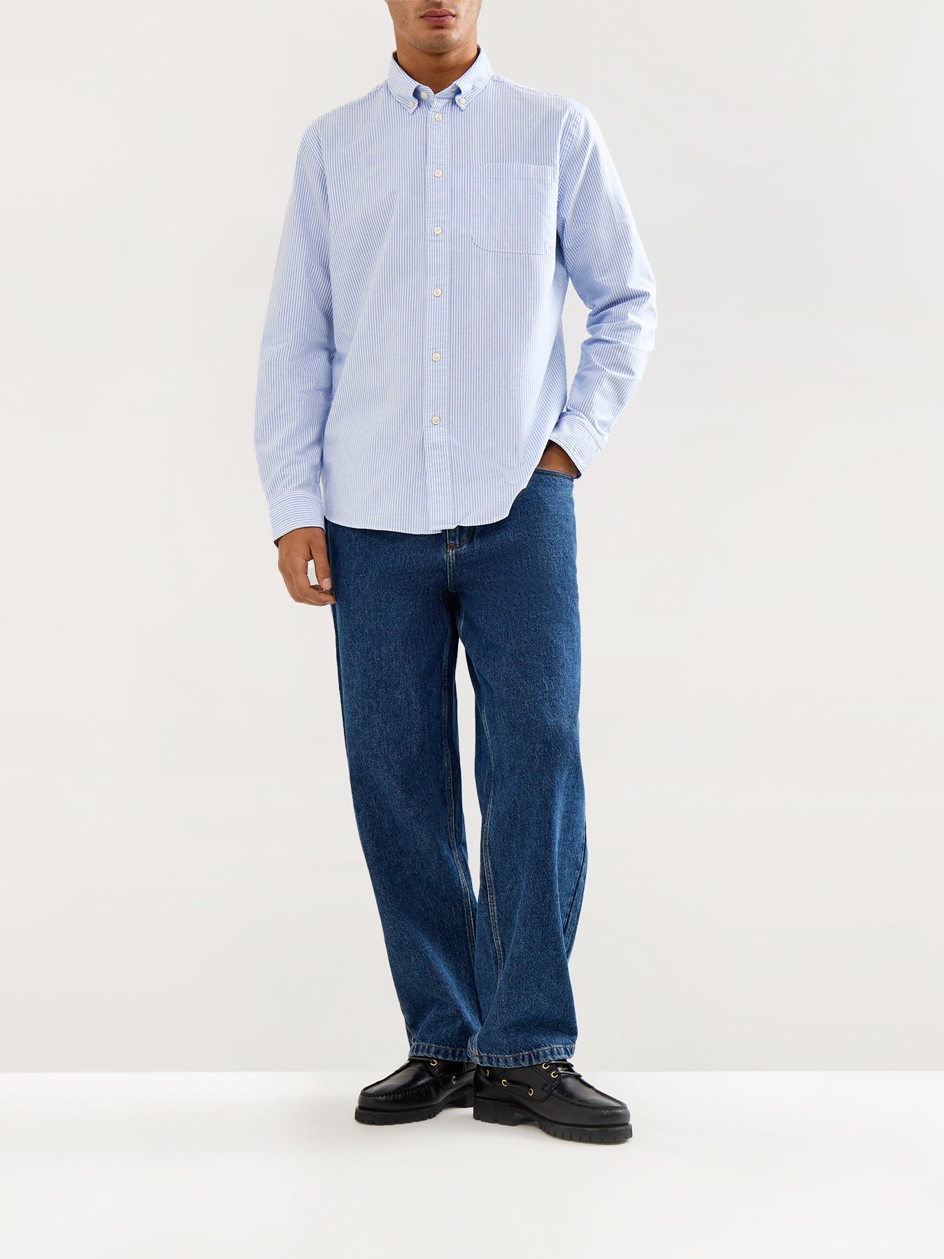 Oxford Shirt Sky Stripe