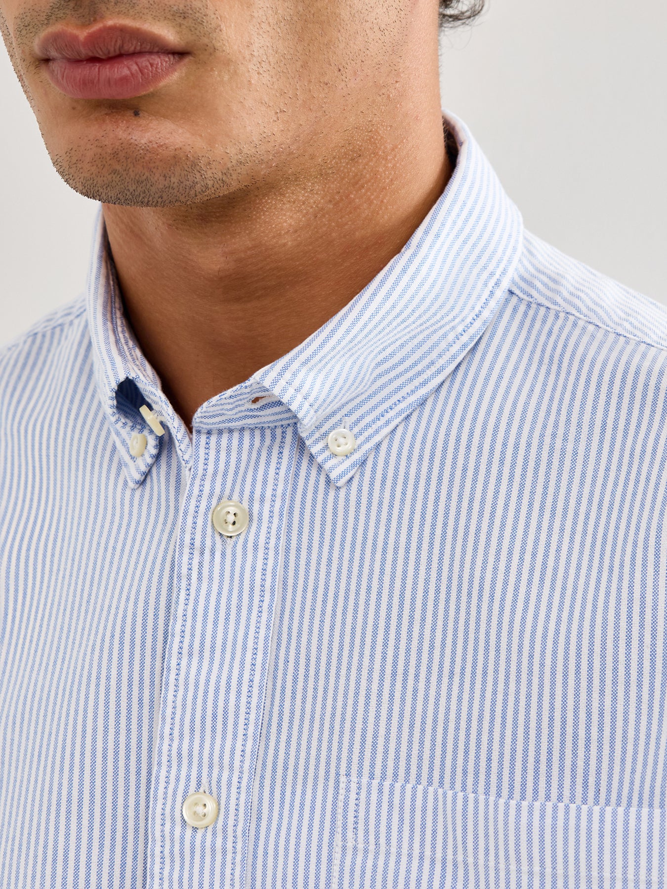 Oxford Shirt Sky Stripe