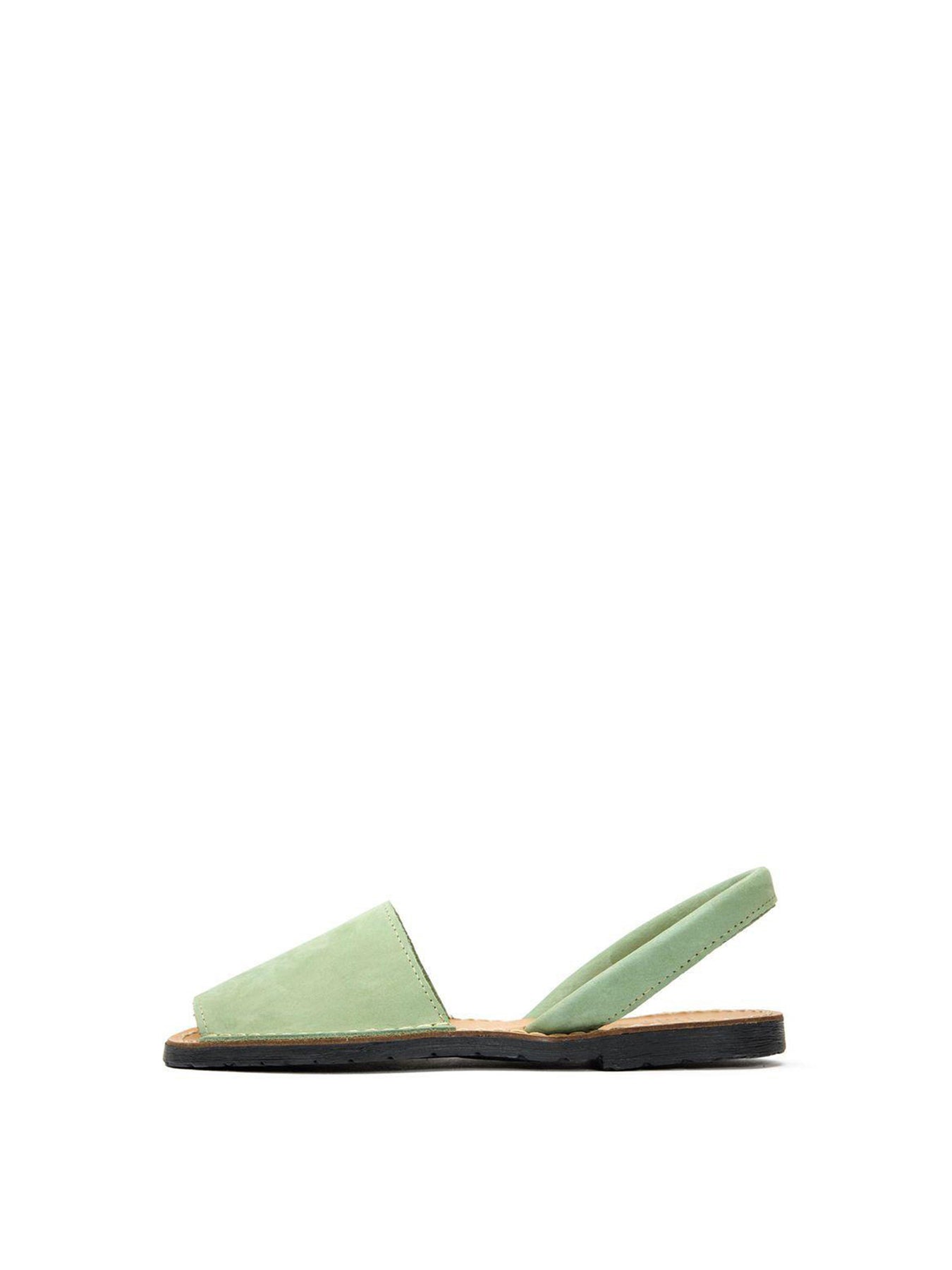 Sole Macaw Nubuck Menorcan Sandals Green