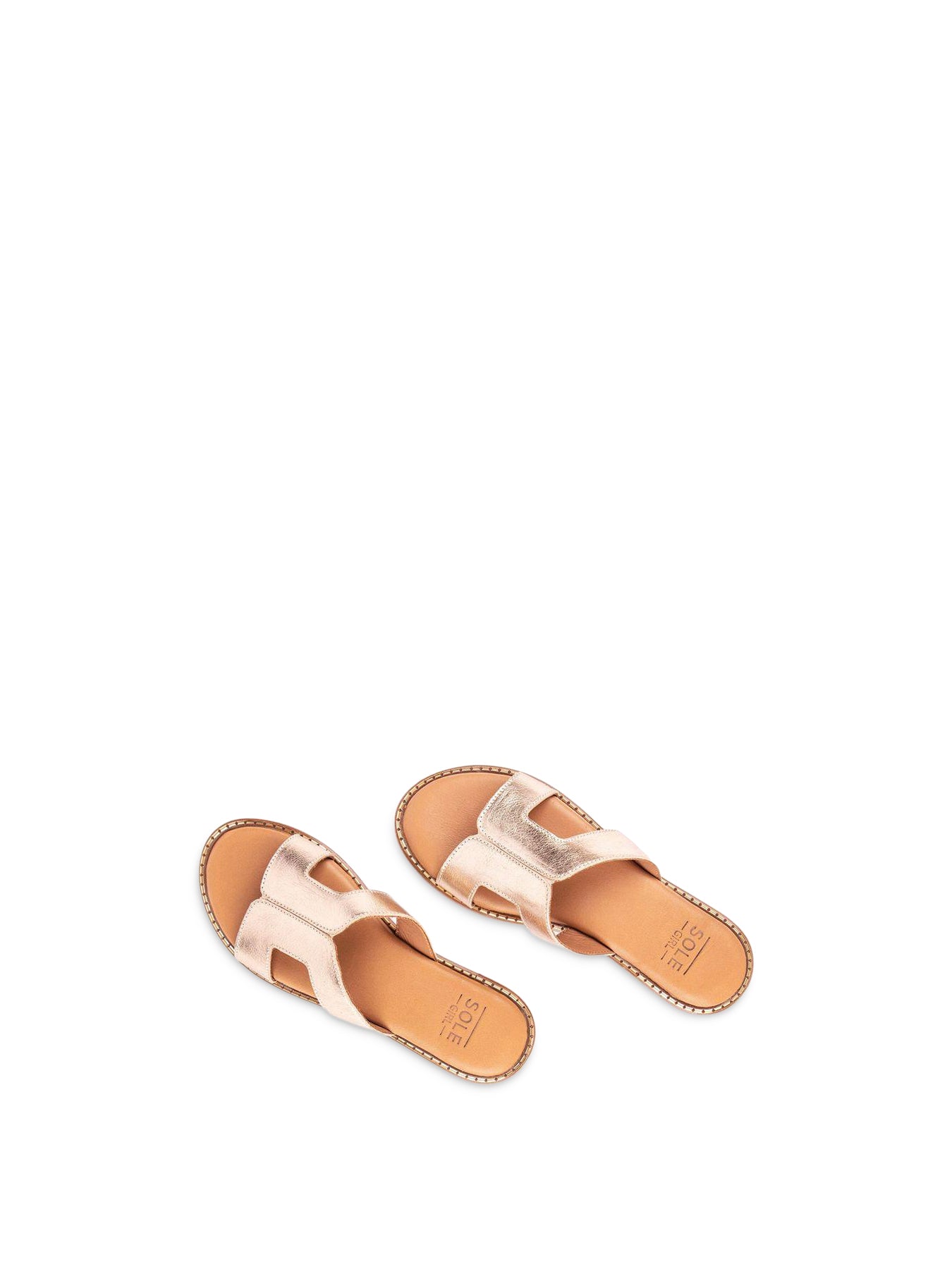 Sole Noor Slide Sandals Gold