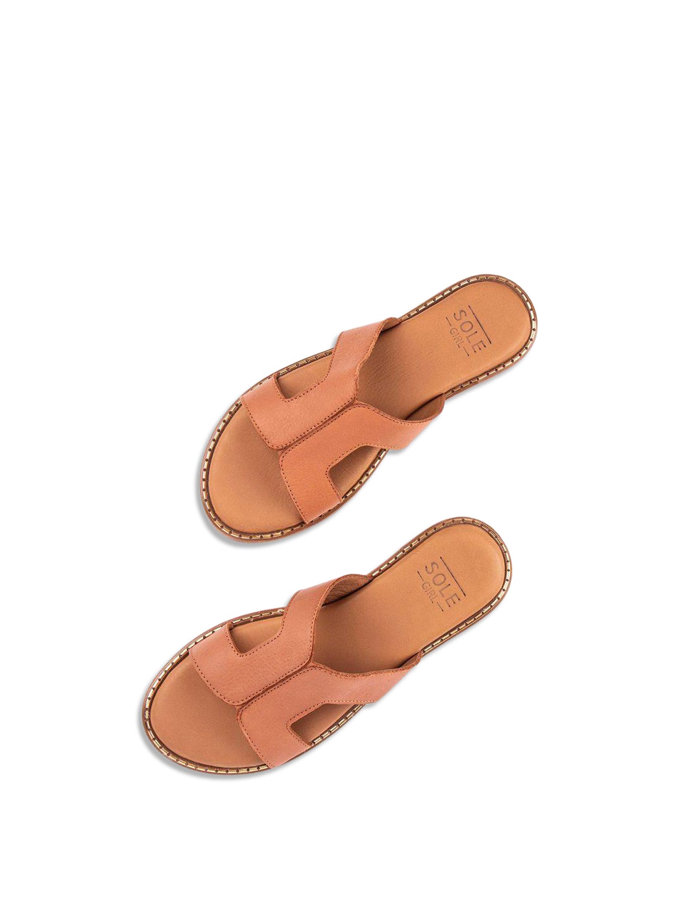 Sole Noor Slide Sandals Tan