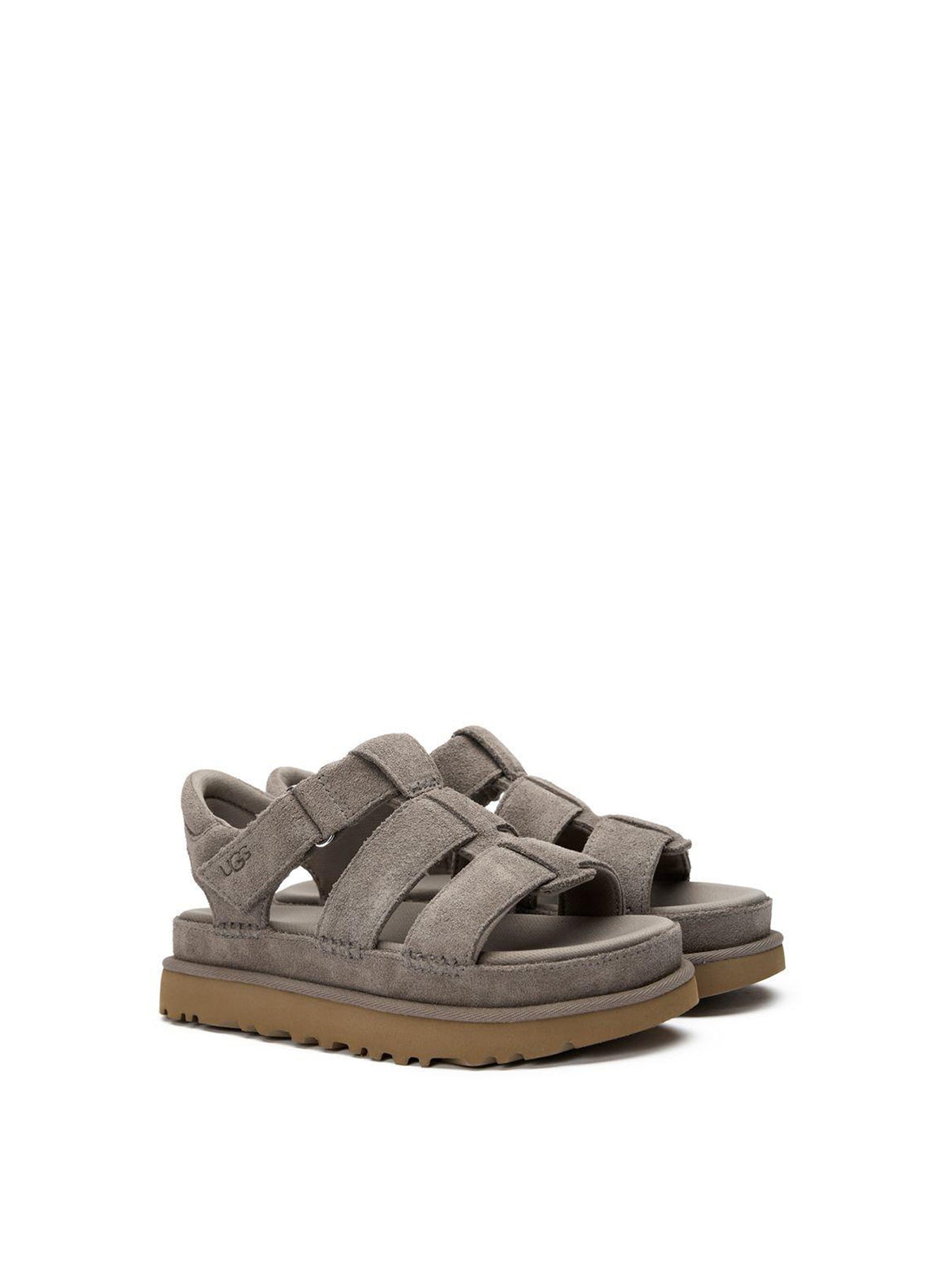 Womens Ugg Golden Star Strap Sandals Smoke