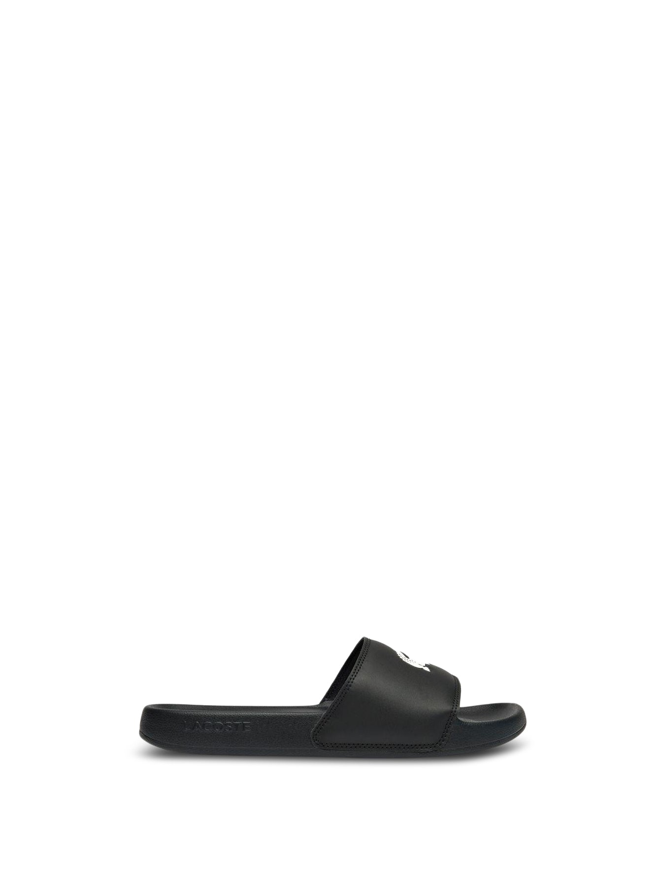 Black LACOSTE Serve Slide Sandals