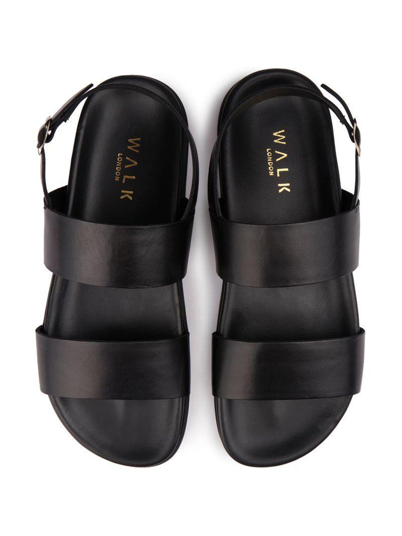 Jackson Leather Sandals Black