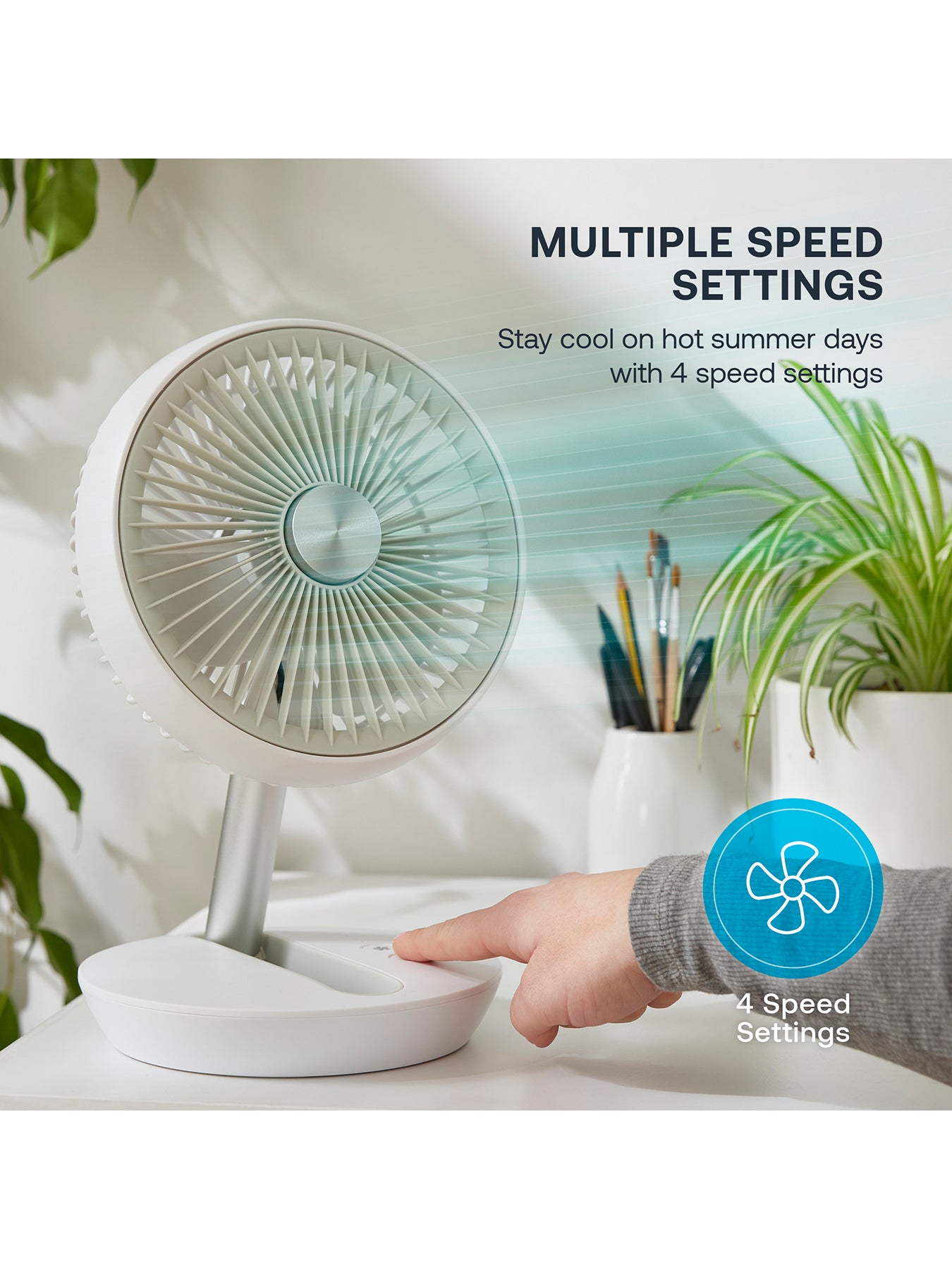 Rechargeable Desk Fan