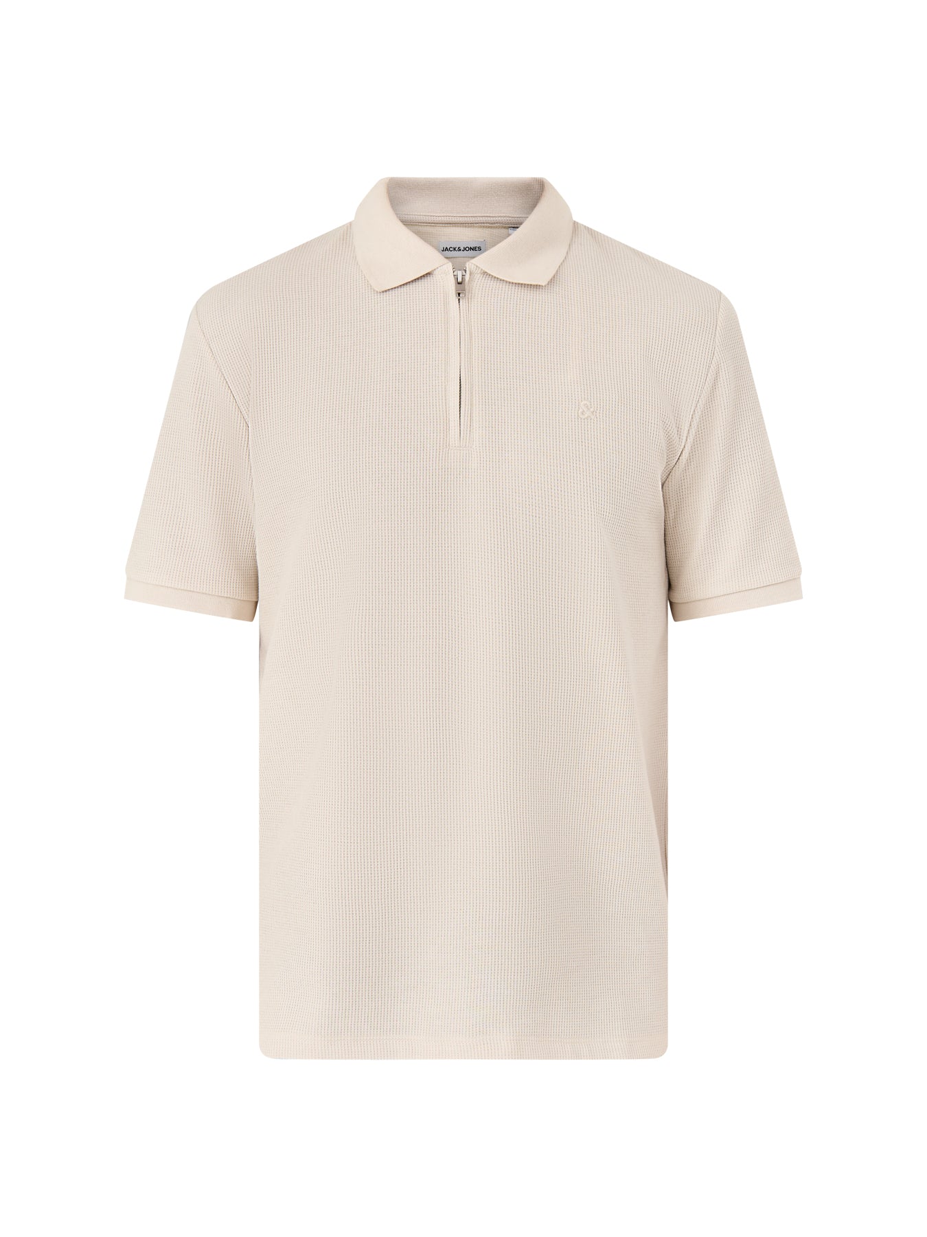 Austin Zip Polo White