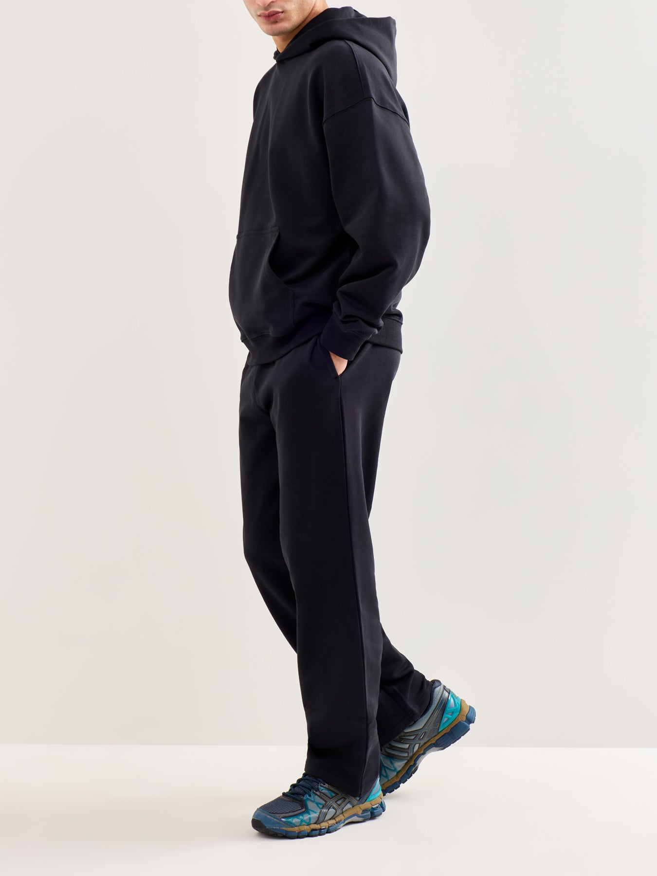 Lucas Oversized Long Sleeve Hoodie Black