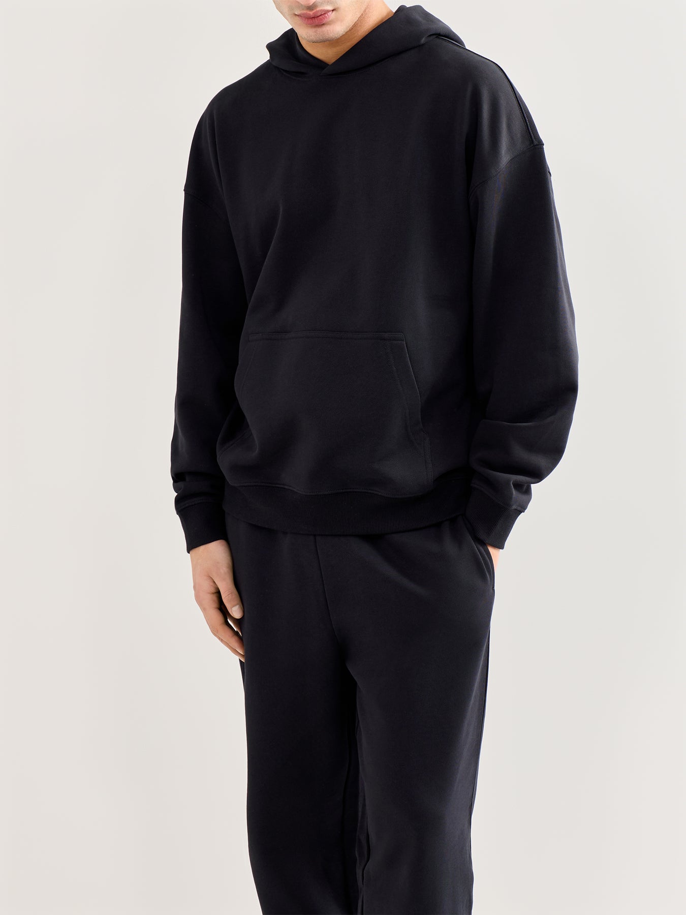 Lucas Oversized Long Sleeve Hoodie Black