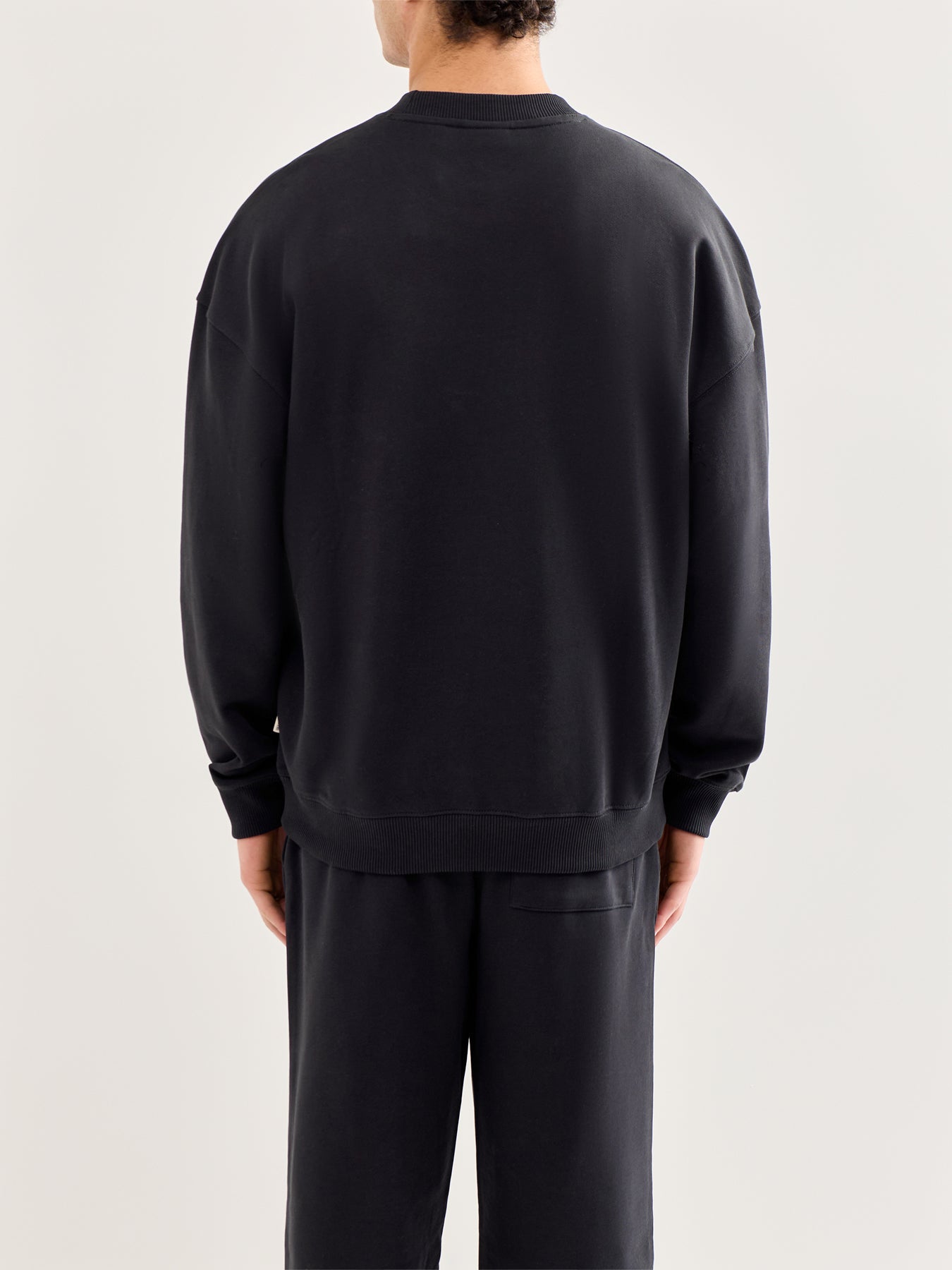 Lucas Oversized Long Sleeve Sweatshirt Black