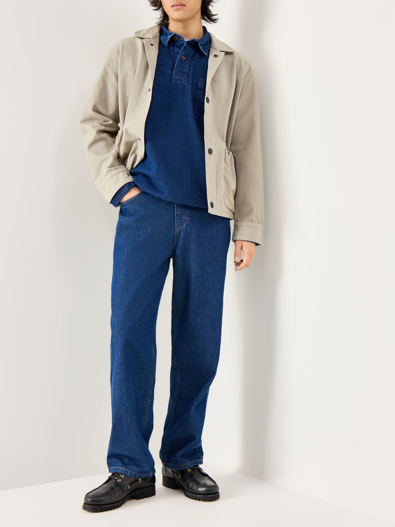 Denim Script Popover Indigo