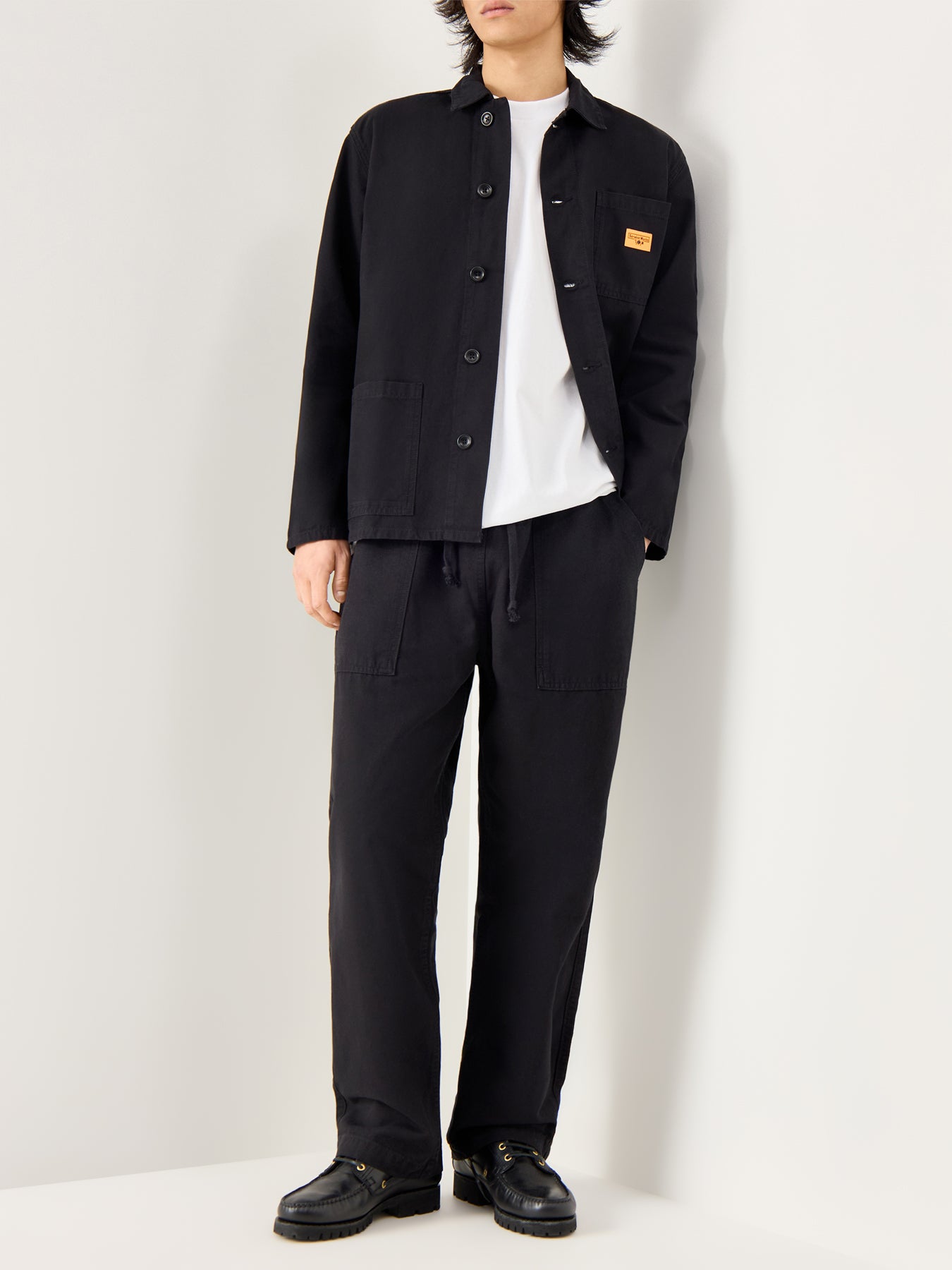 Canvas Chore Shirt Black