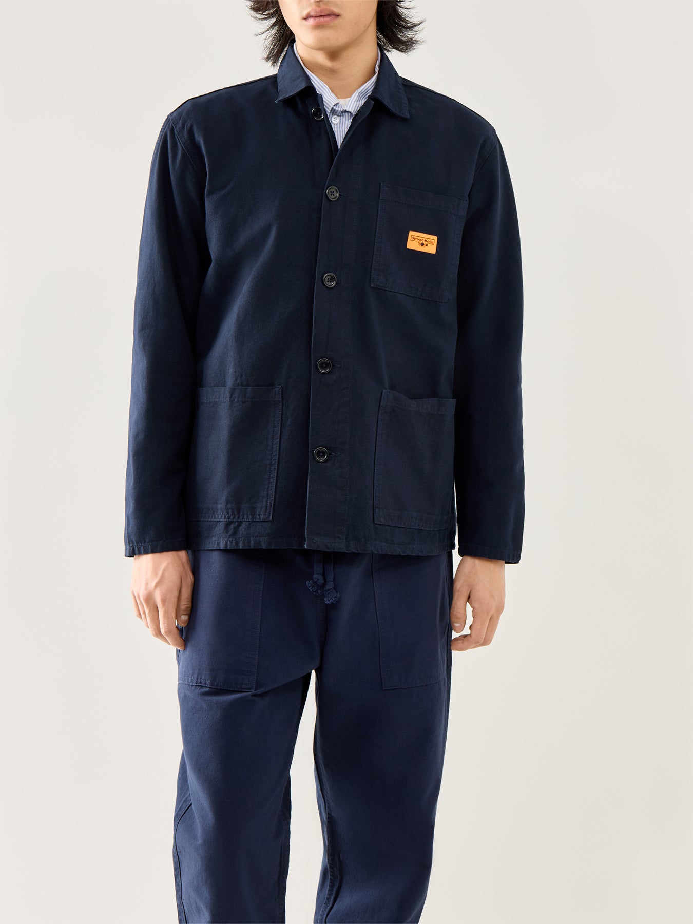 Canvas Chore Shirt Navy