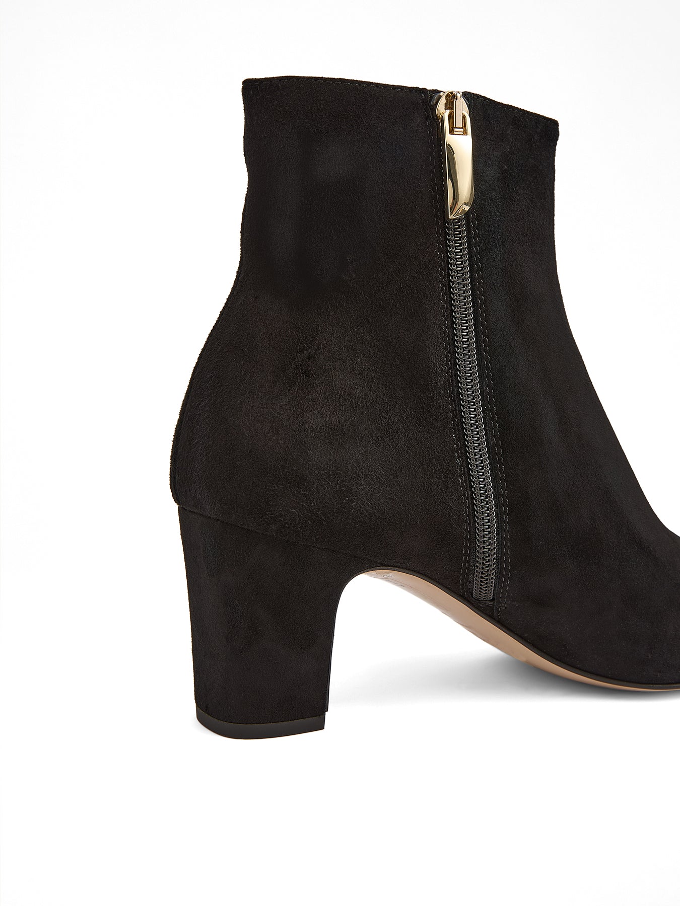 Conway Crinkled Patent Ankle Boots Black