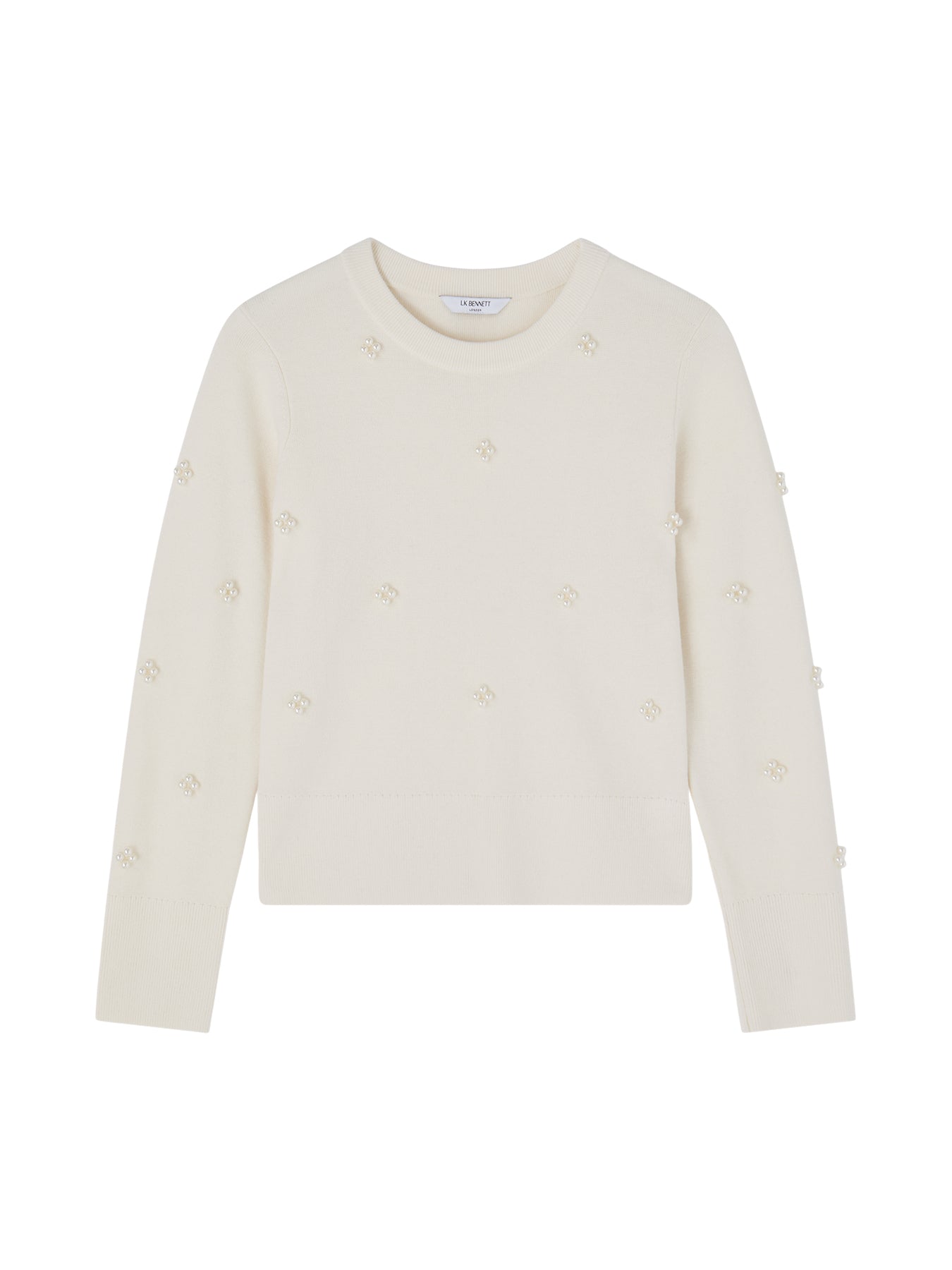Buttercup Ivory Pearl Beaded Milano Sweater