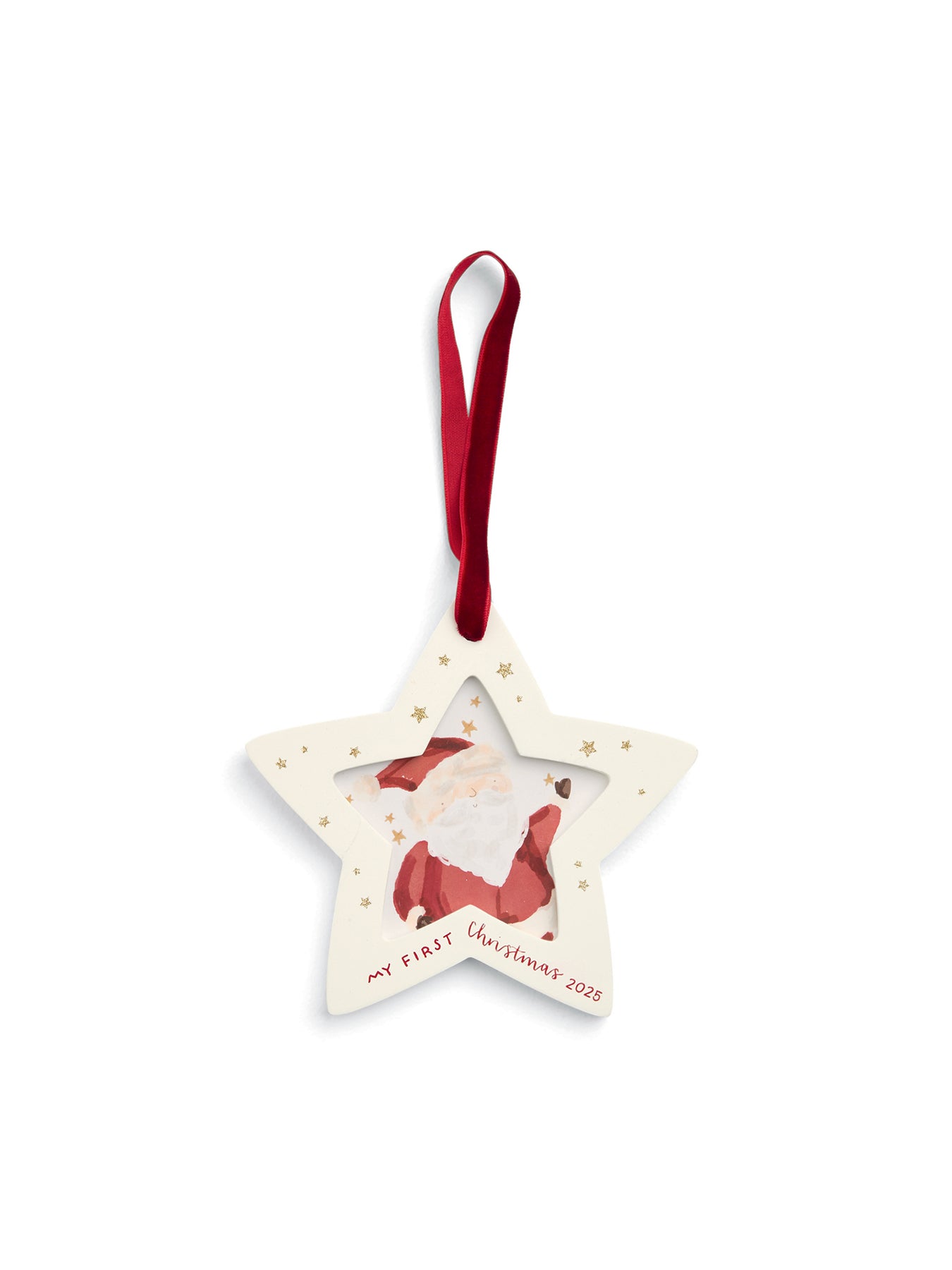 Christmas Hanging Decoration Frame Star Neutral