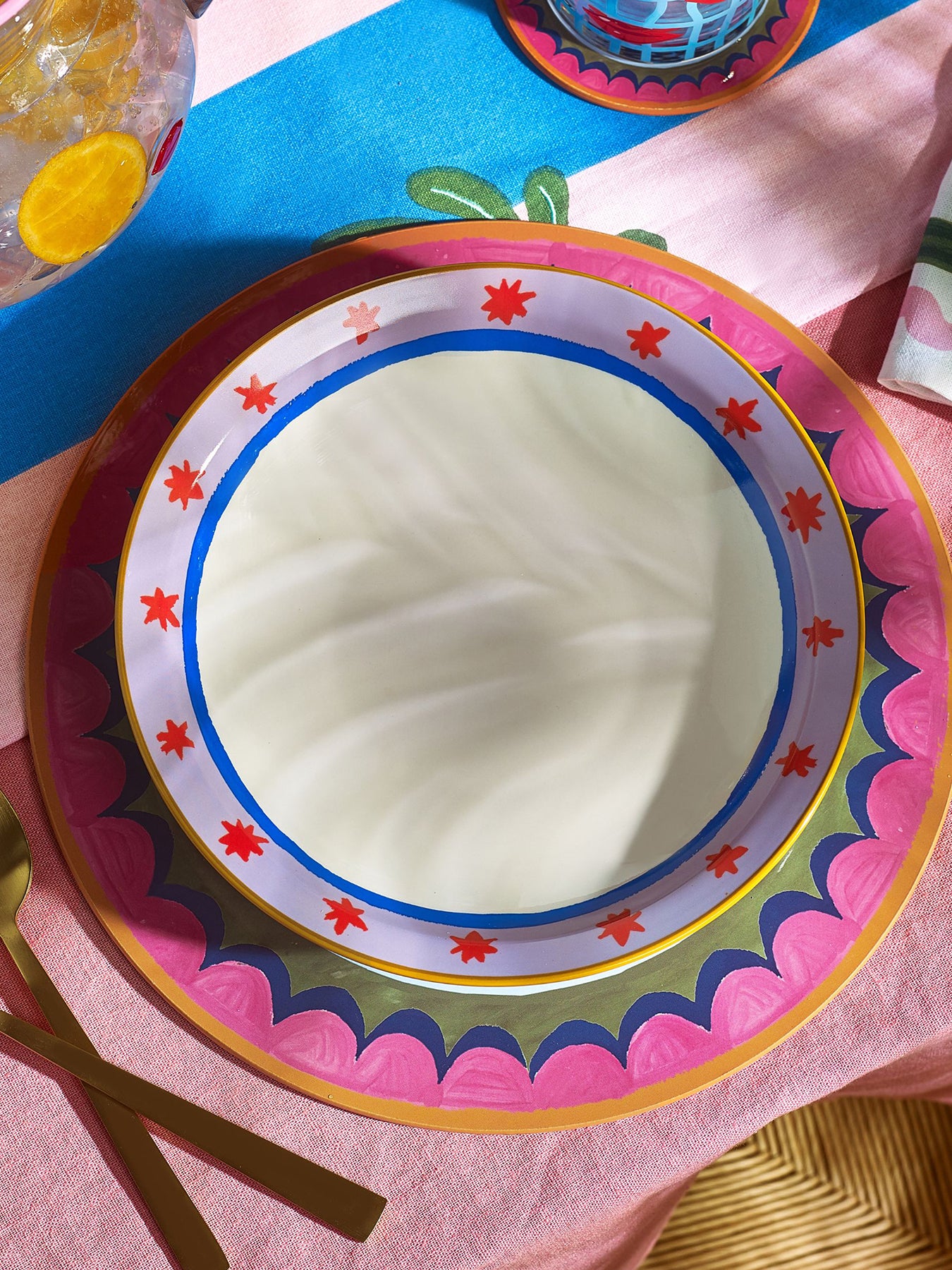 Red Star Pasta Bowl Red