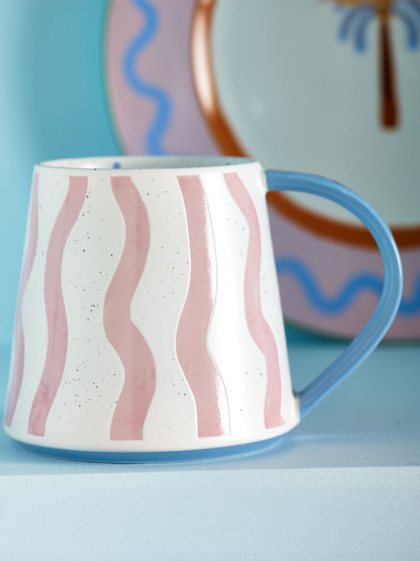 Electric Coast Pink Wave Mug