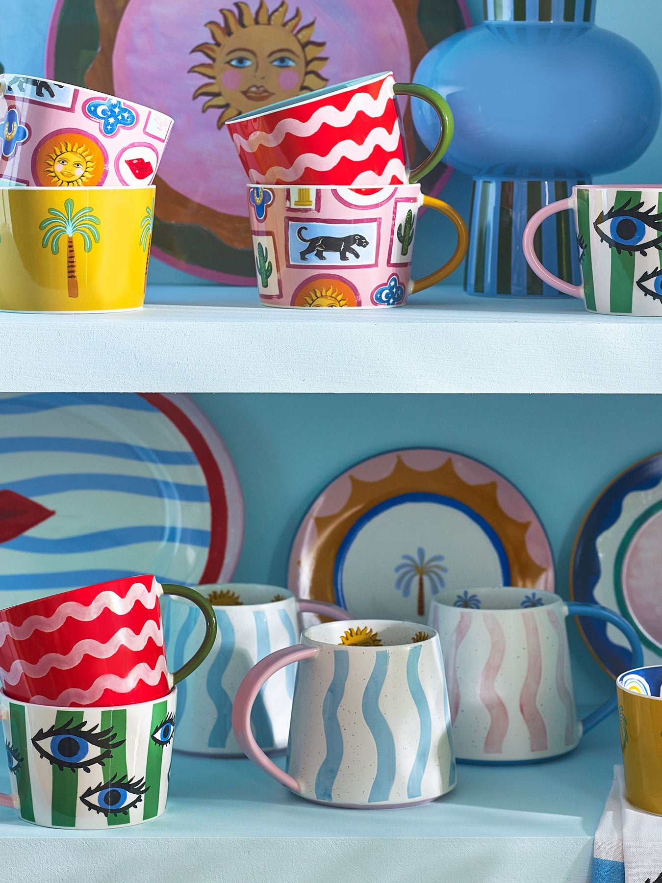 Electric Coast Pink Wave Mug