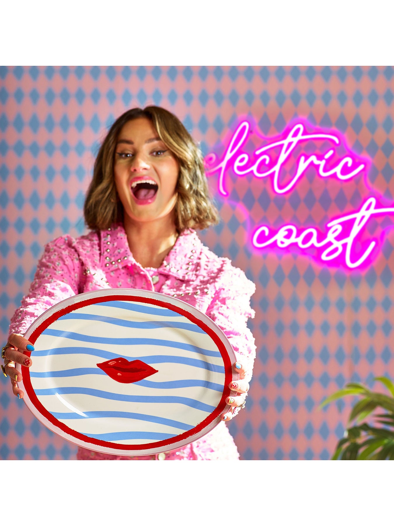 Electric Coast Serve Platter