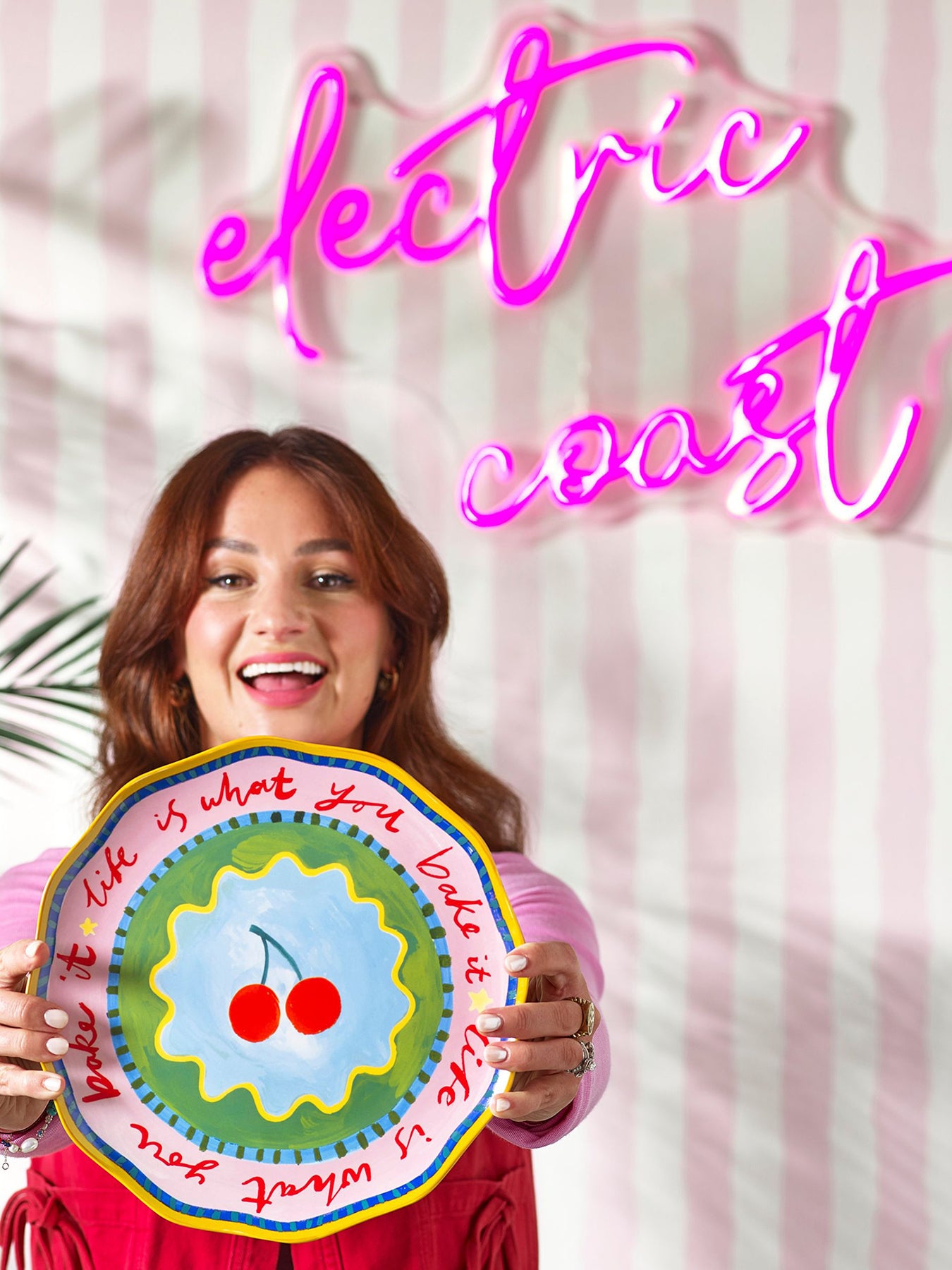 Electric Coast Cake Plate